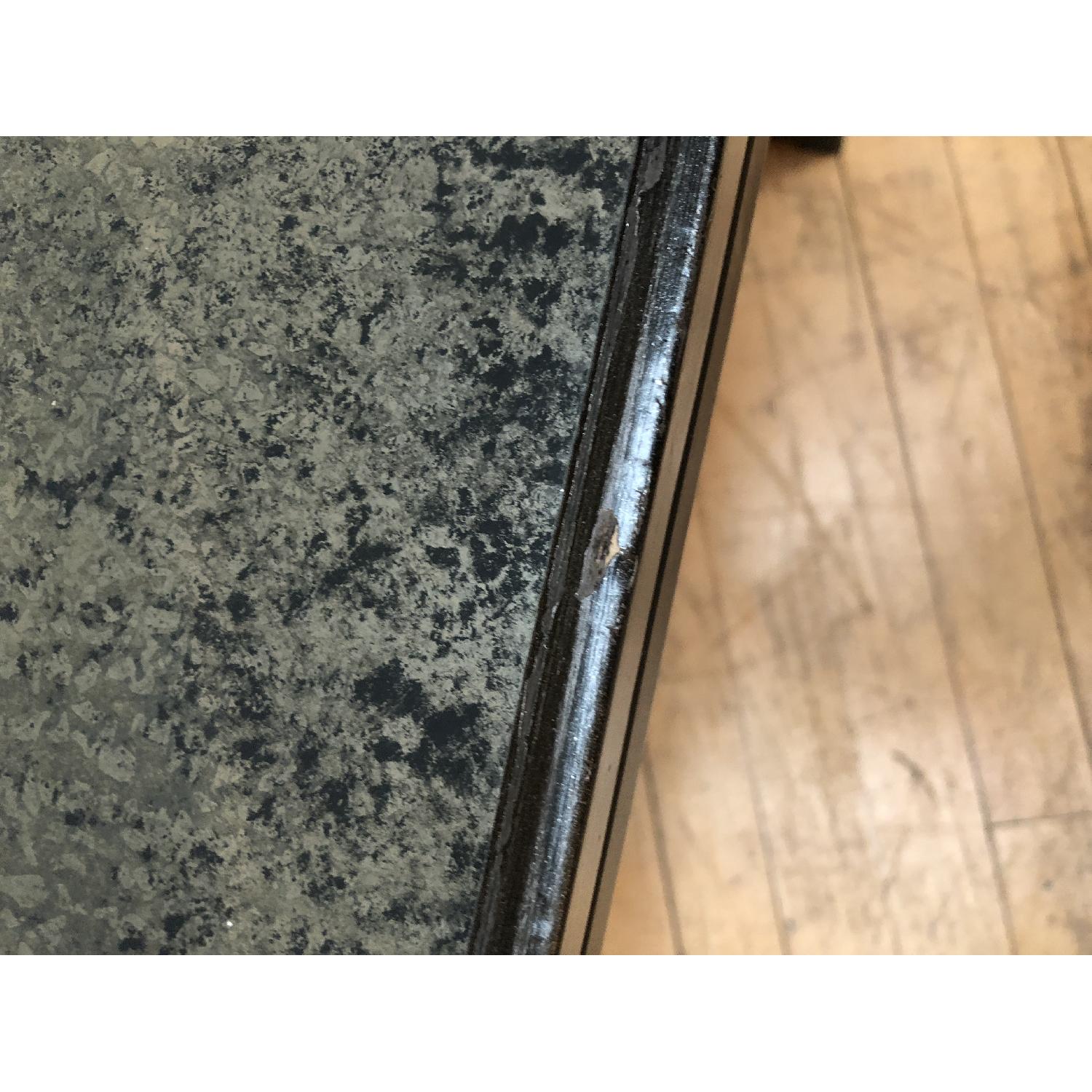 Mercury Glass Top Industrial Coffee Table - image-3