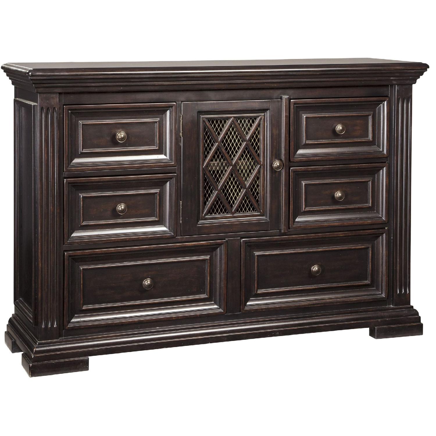 Ashley Willenburg Dark Brown Dresser - image-0