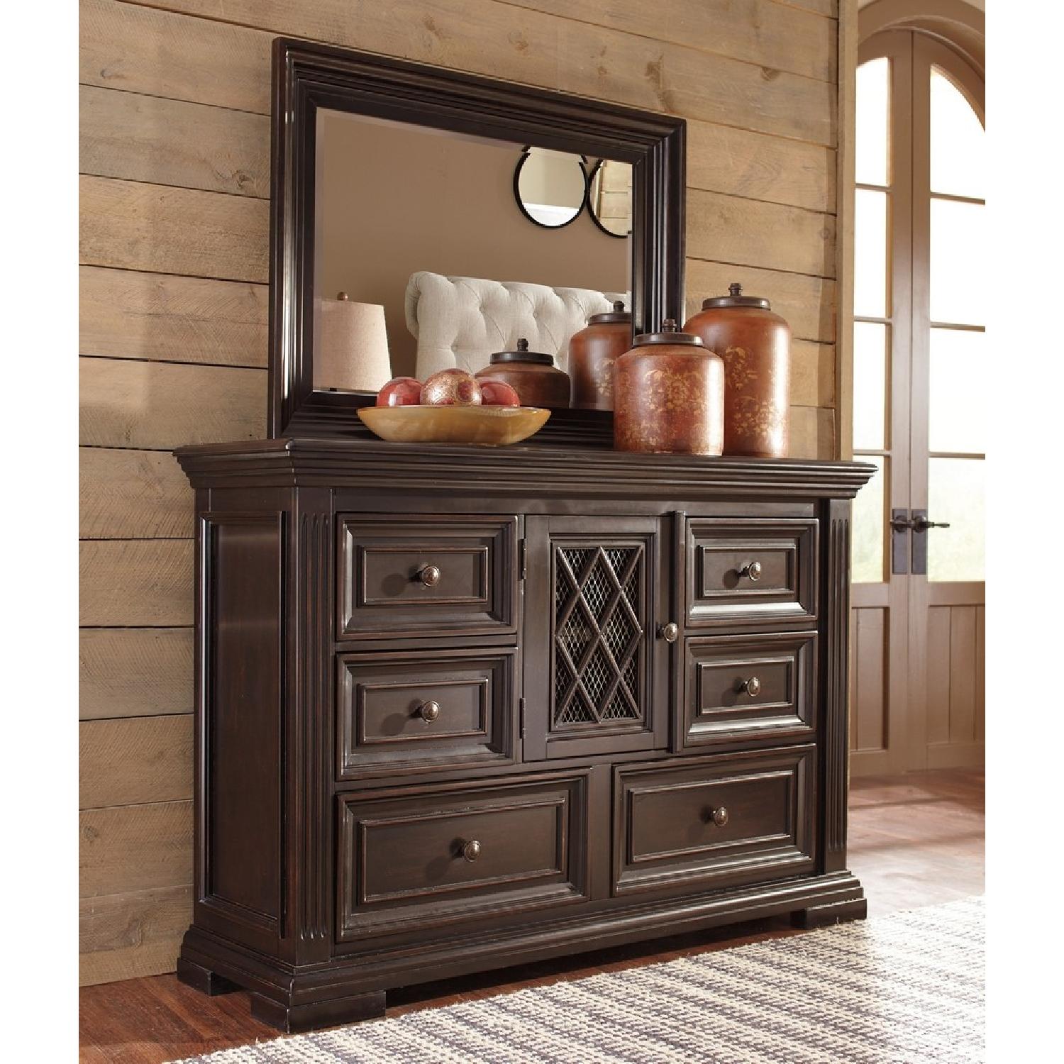Ashley Willenburg Dark Brown Dresser - image-1