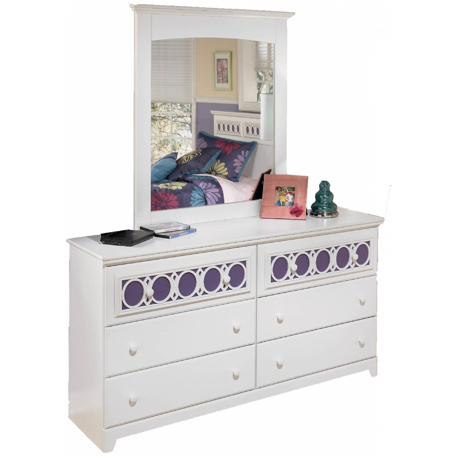 Ashley Zayley White Dresser - image-1