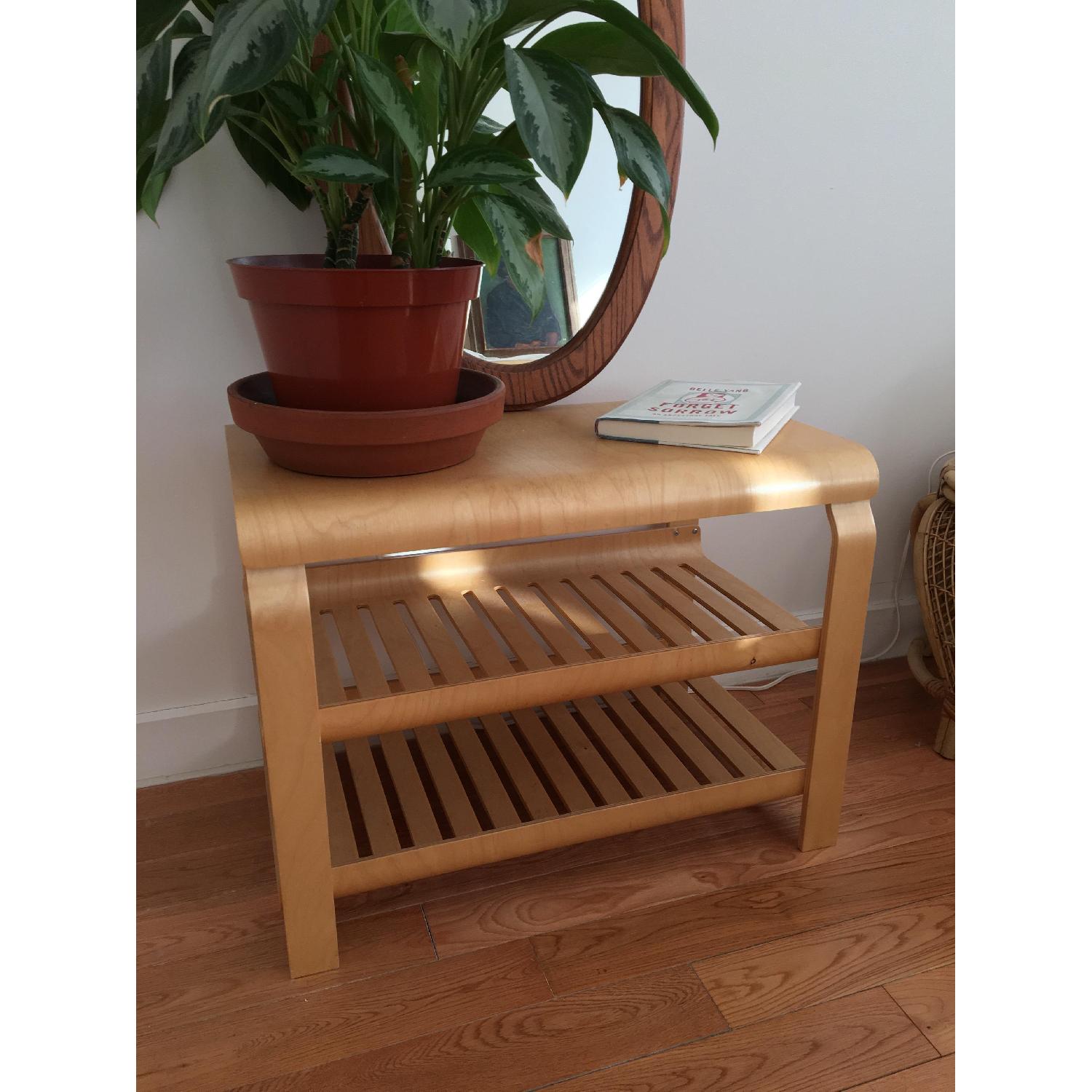 Vintage Scandinavian Mid Century Bench/Entryway Shoe Storage