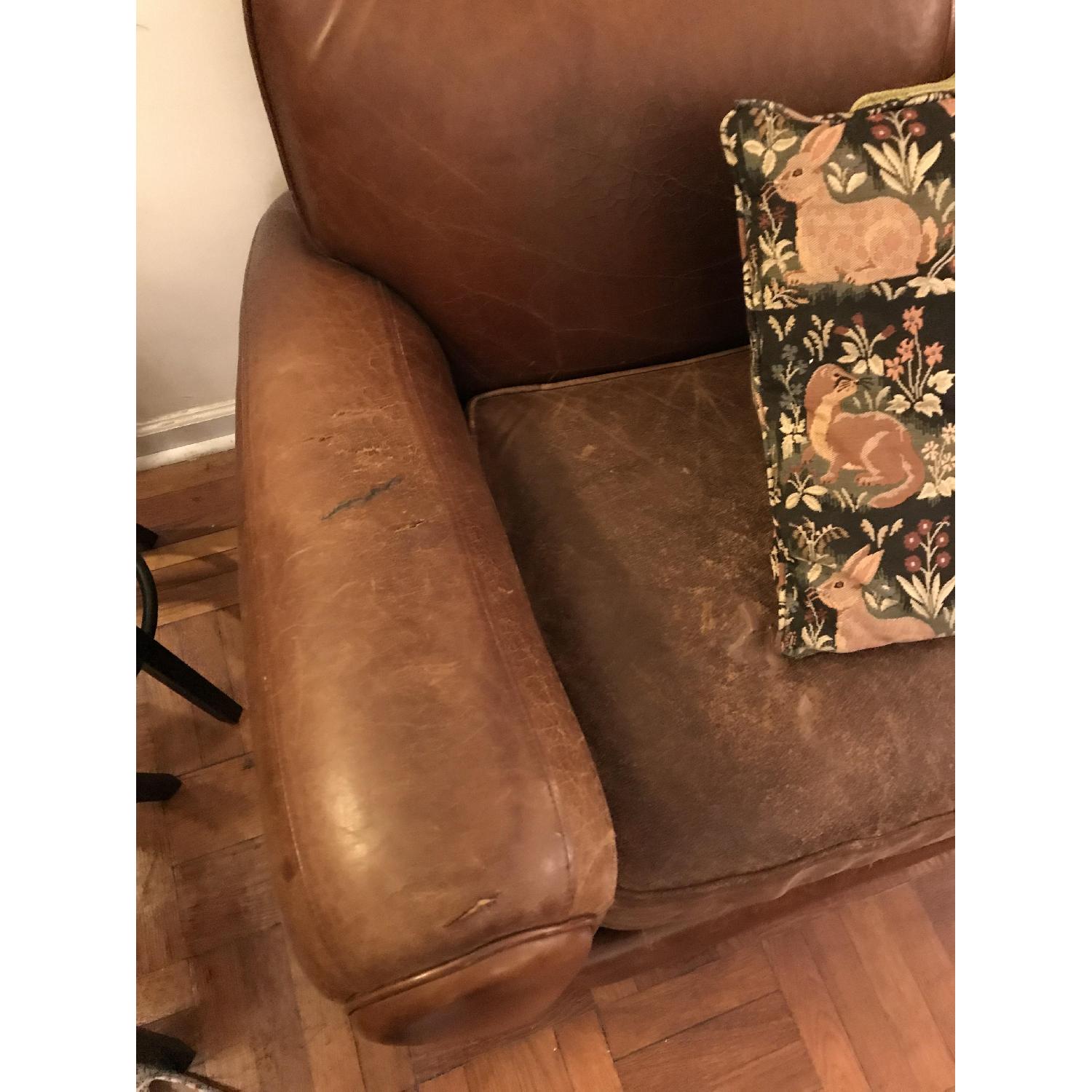 Leather Pull-Out Sleeper Sofa - image-3