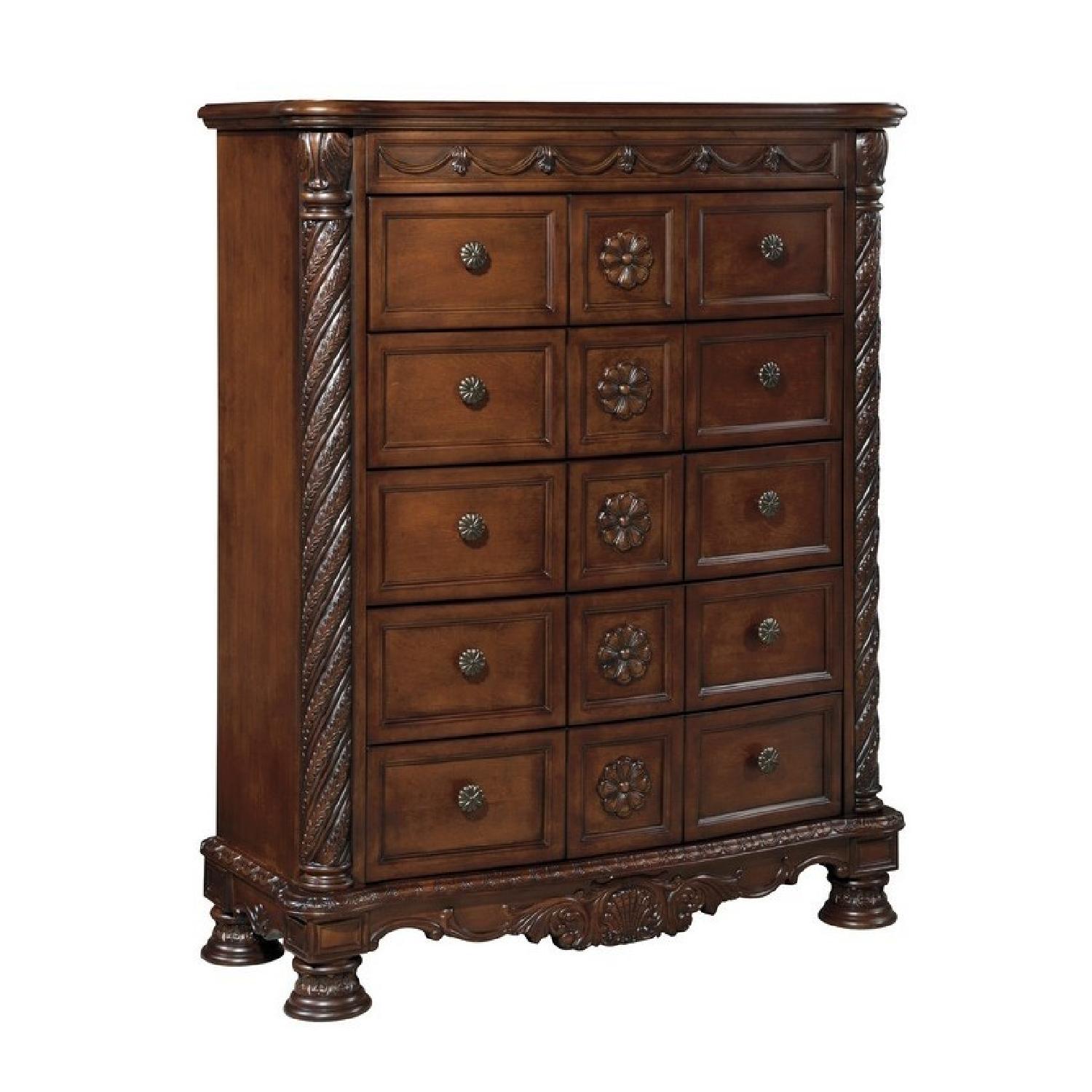Ashley North Shore Millennium Dark Brown Chest - image-1