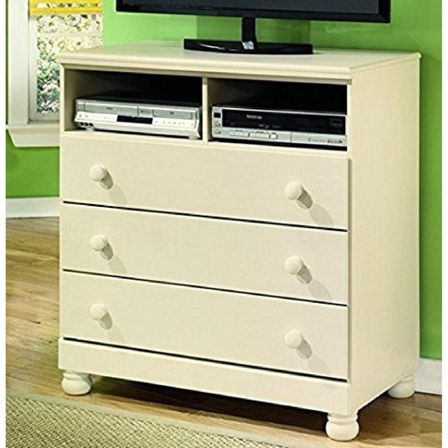 Ashley Cottage Retreat Cream Media Chest - image-1