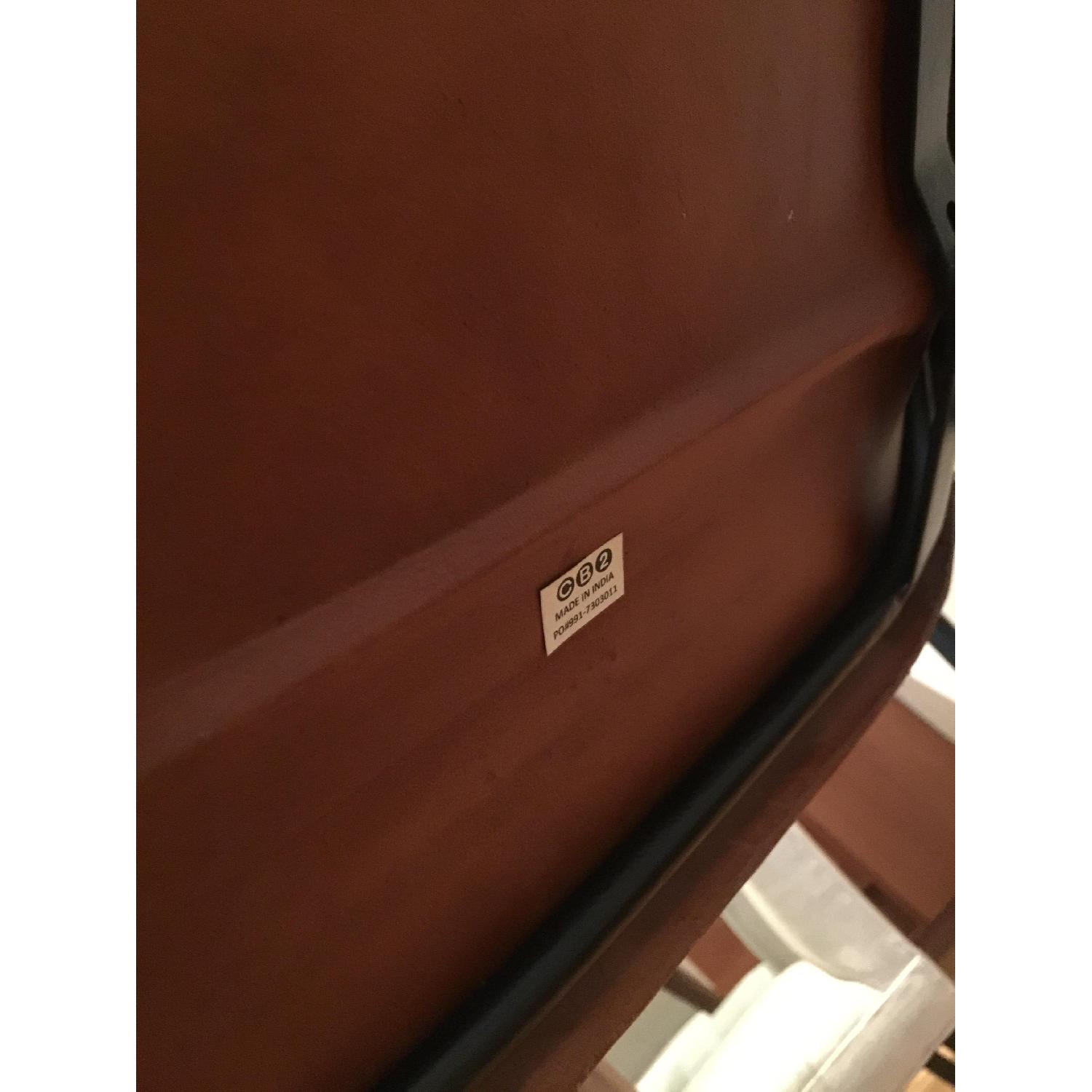 CB2 Roadhouse Leather Stool - image-2