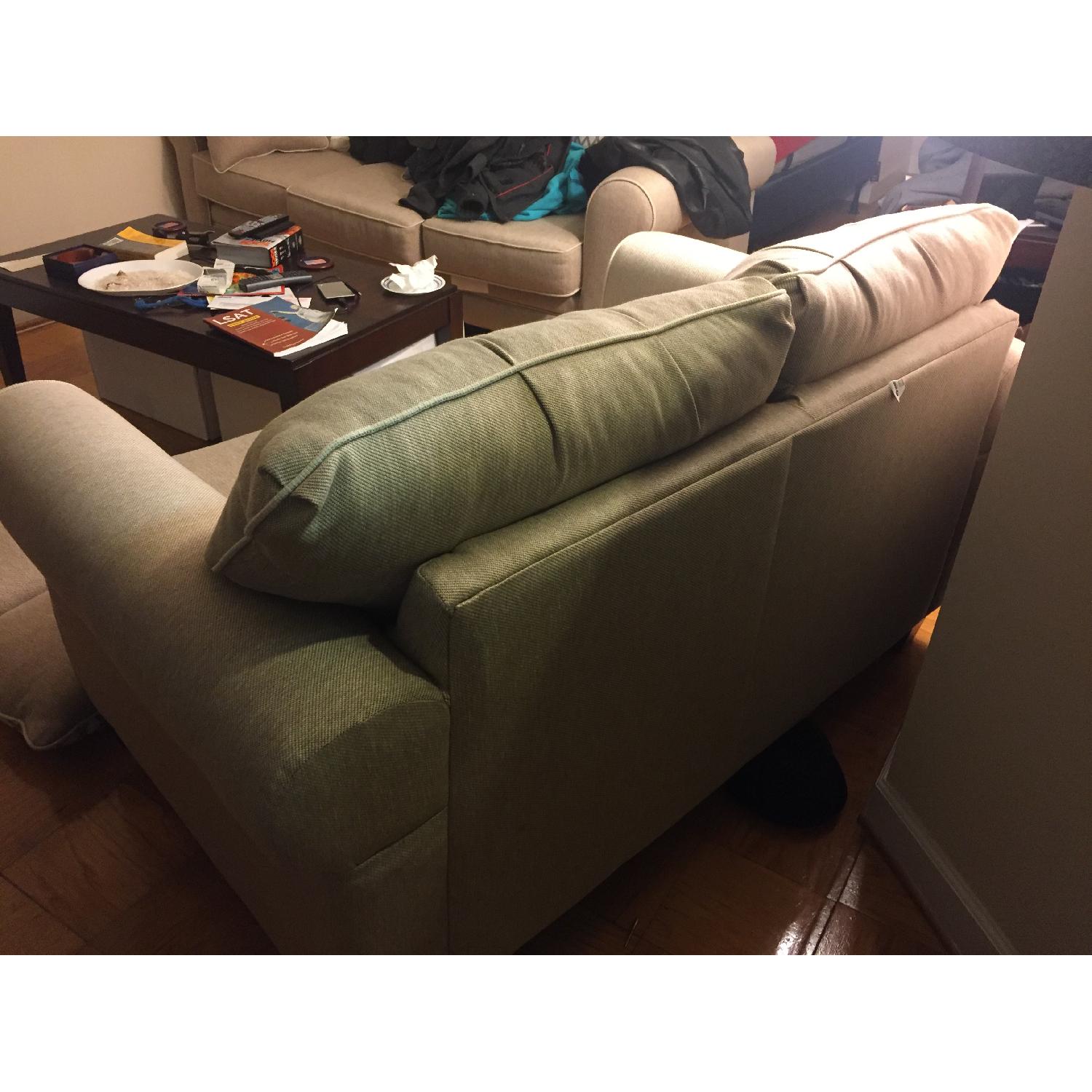 Rooms to Go Lilith Pond Taupe Loveseat - image-3