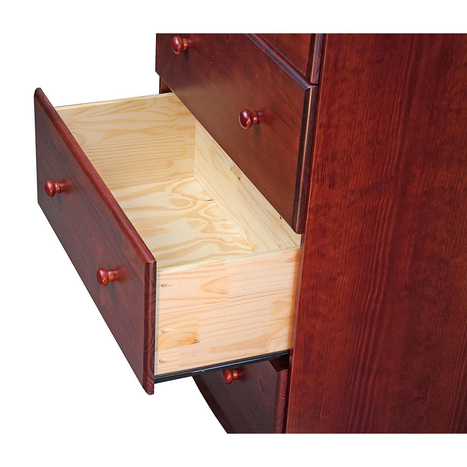 Mahogany 4 Drawer Chest In Brazilian Solid Wood Aptdeco