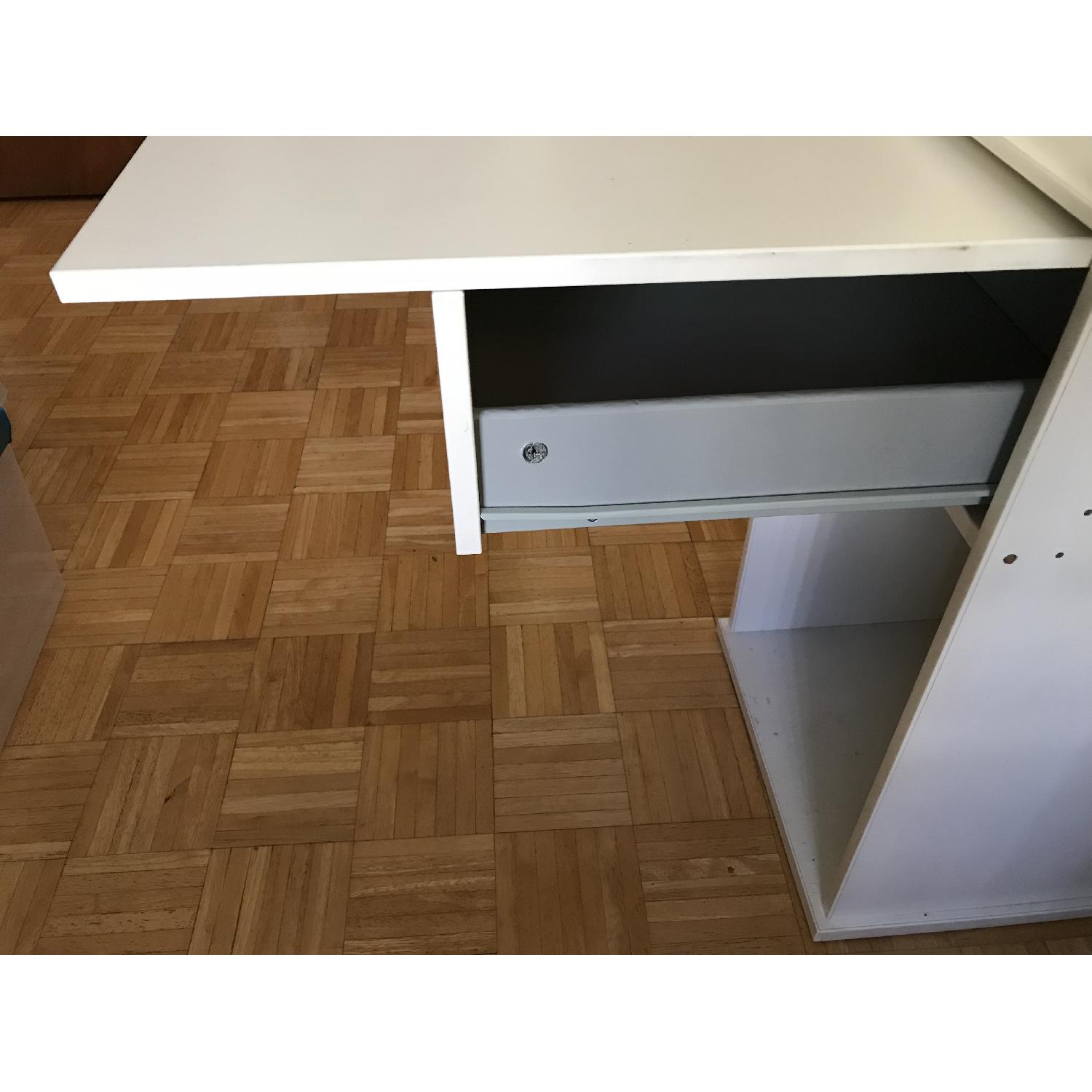 Ikea White Computer Table - image-4