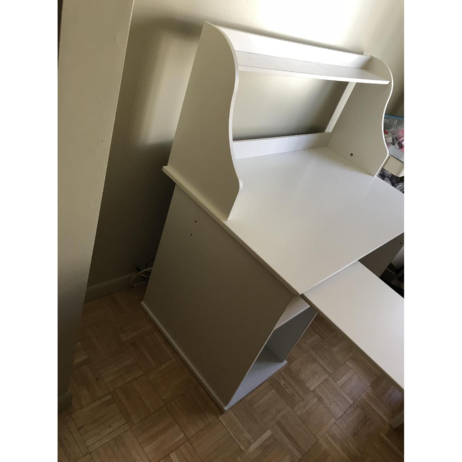 Ikea White Computer Table - image-5