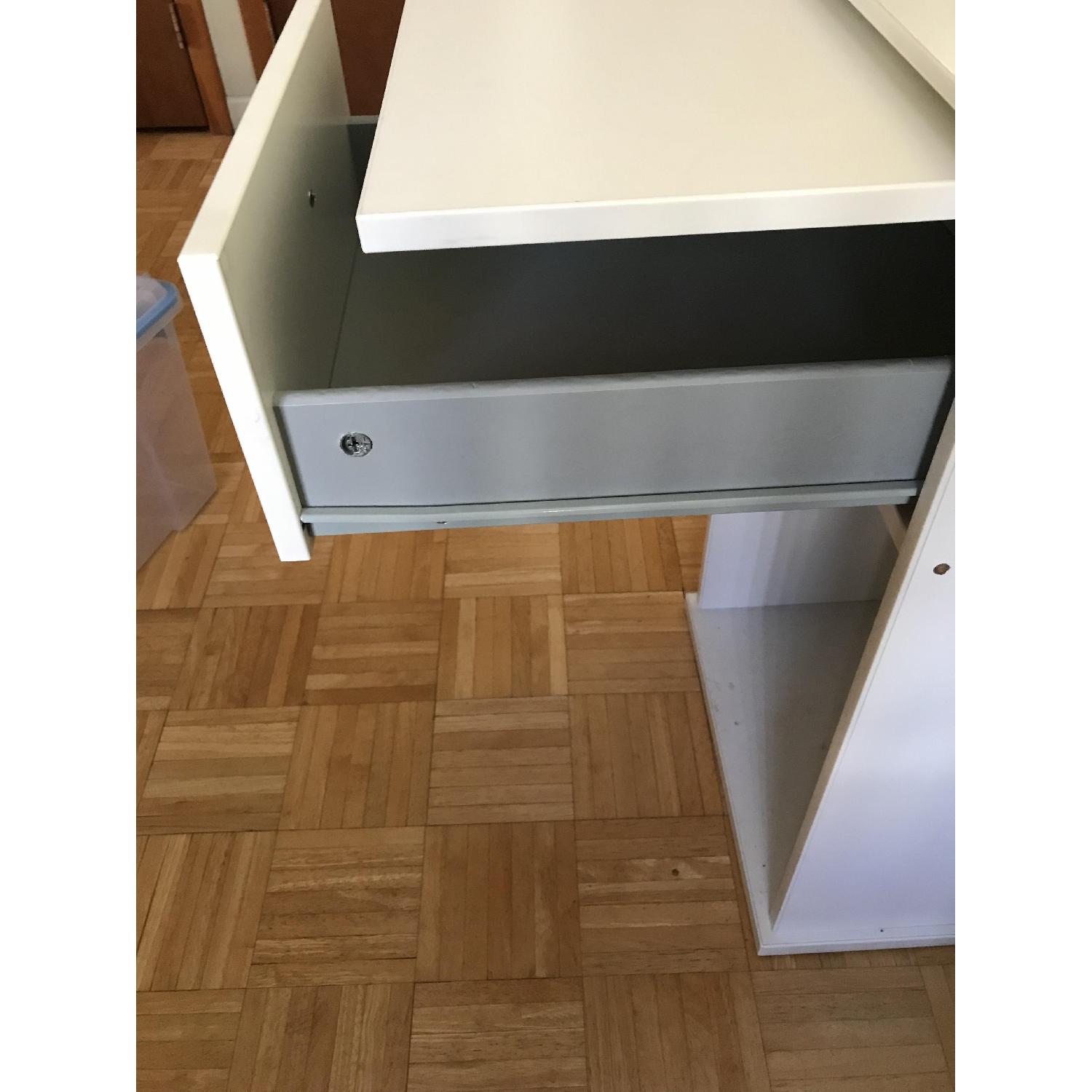 Ikea White Computer Table - image-6