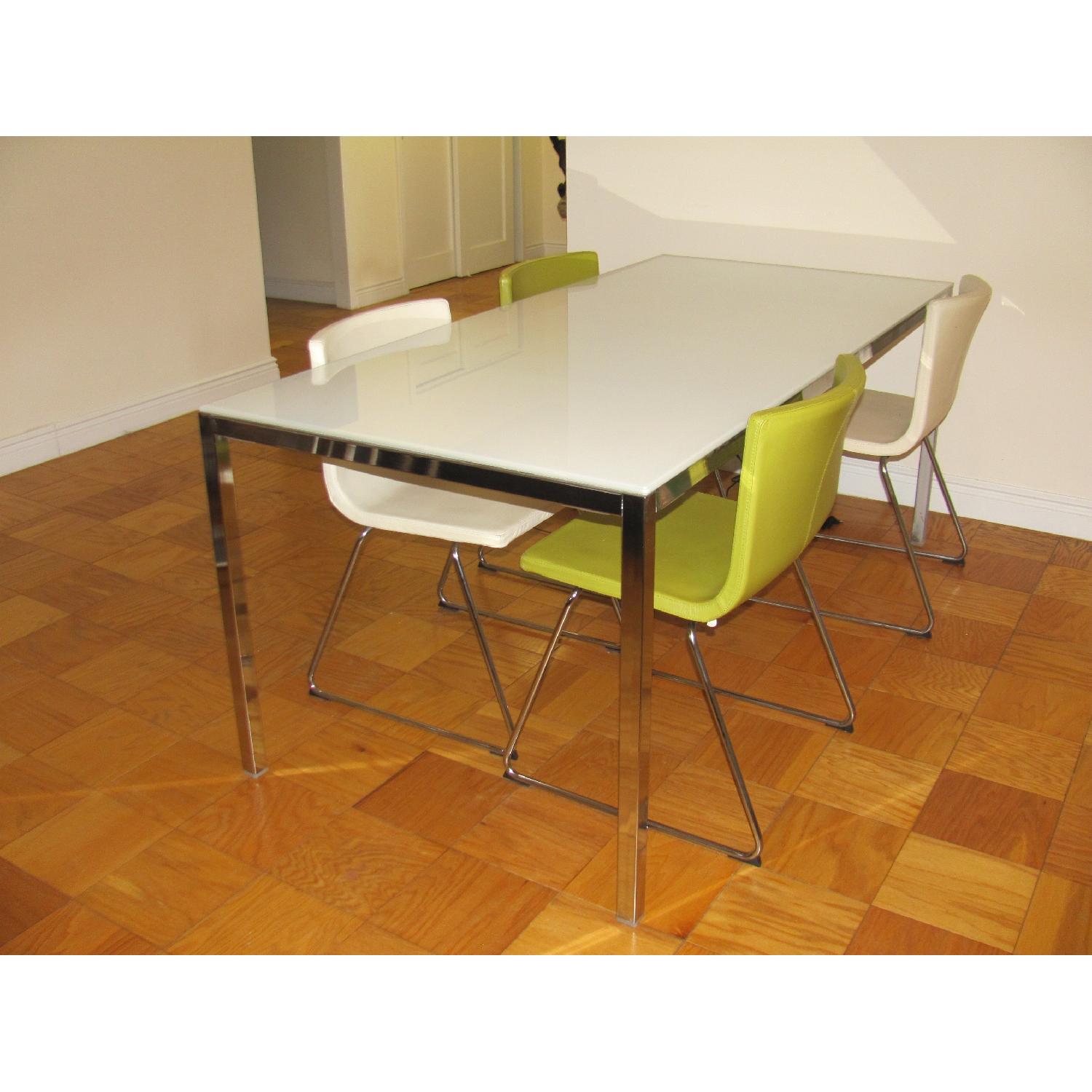 【Piaggio MP3】IKEA TORSBYトールスビー テーブル TORSBY table, chrome plated/high gloss white, 531/8x331/2