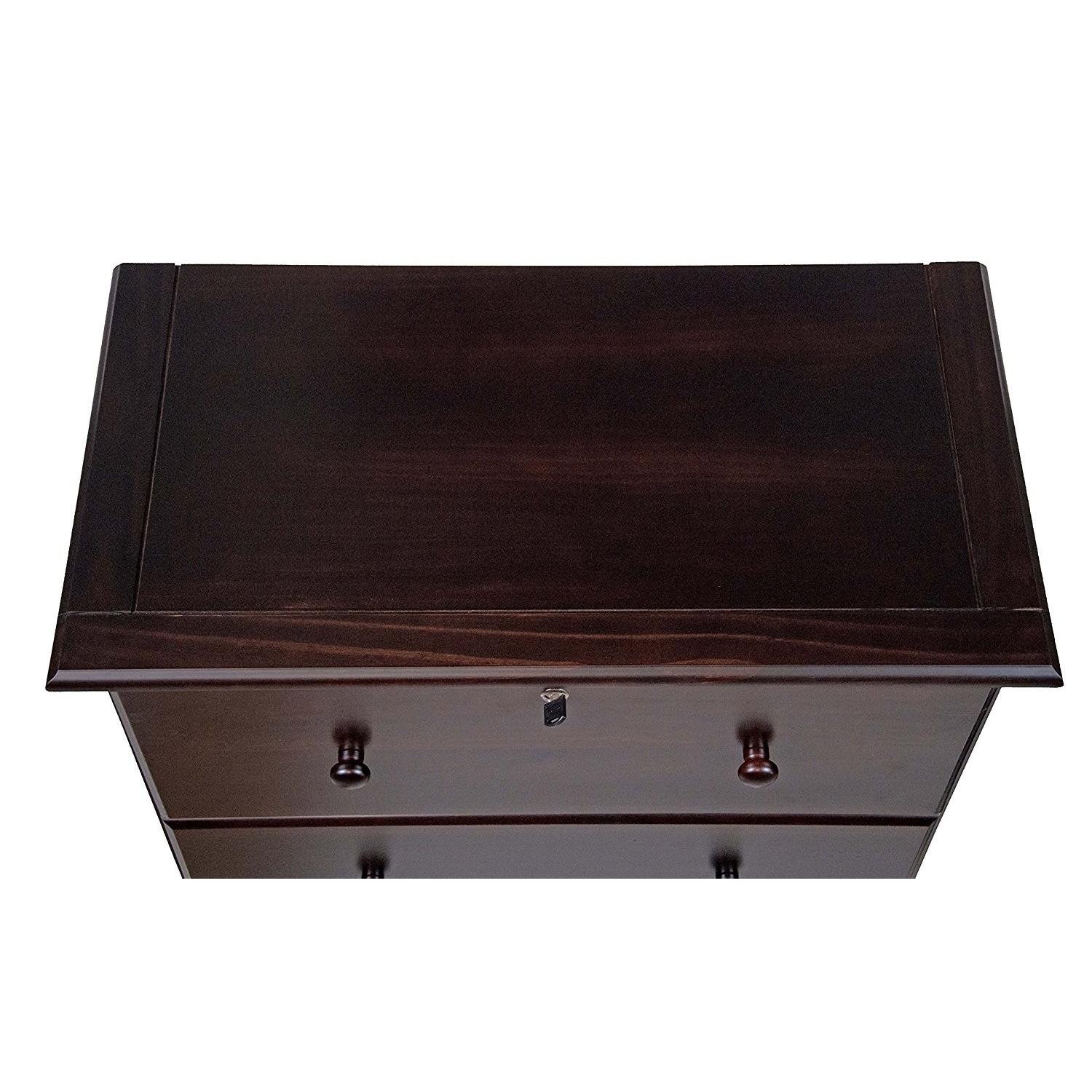 Java Solid Wood 5-Super Jumbo Drawer Chest - image-1