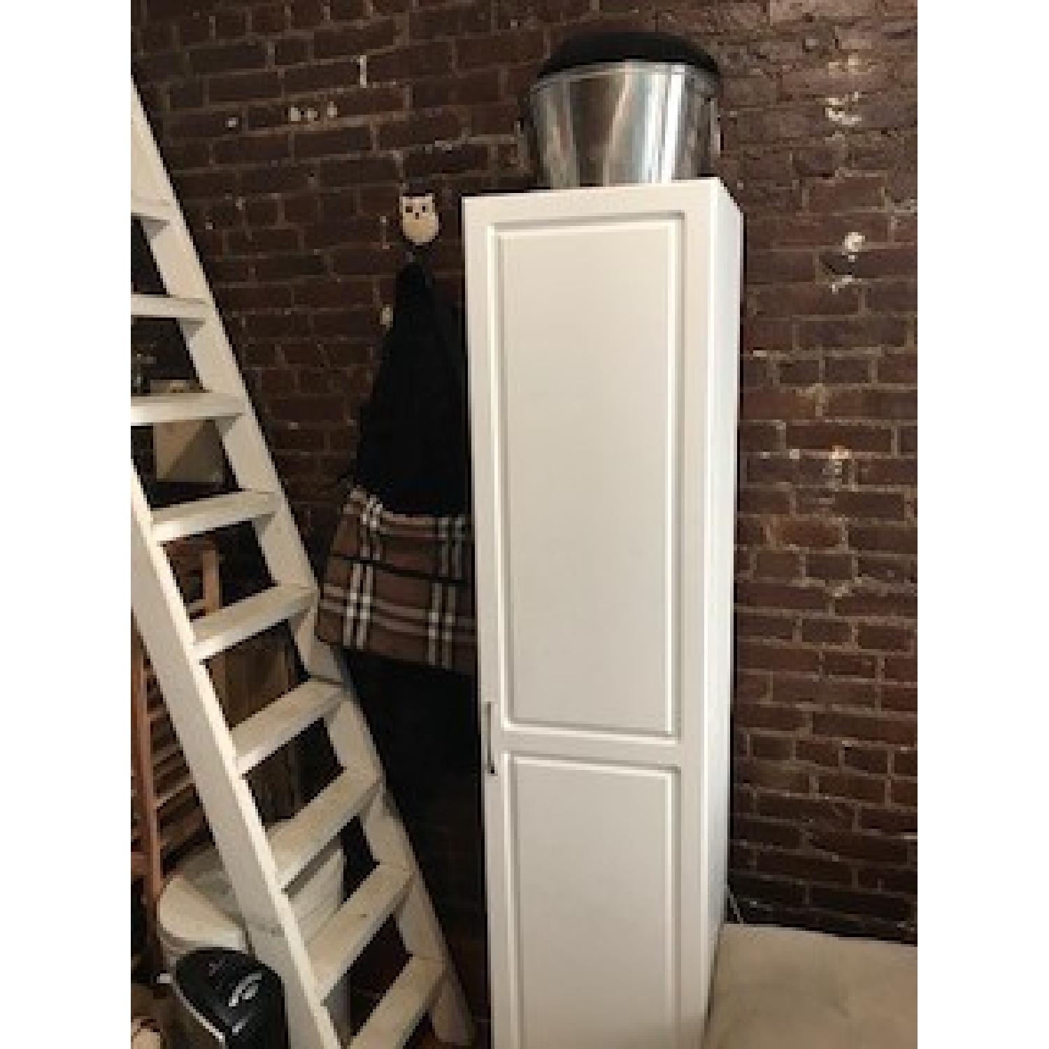 SystemBuild Kendall White Slim Pantry/Storage Cabinet - image-4