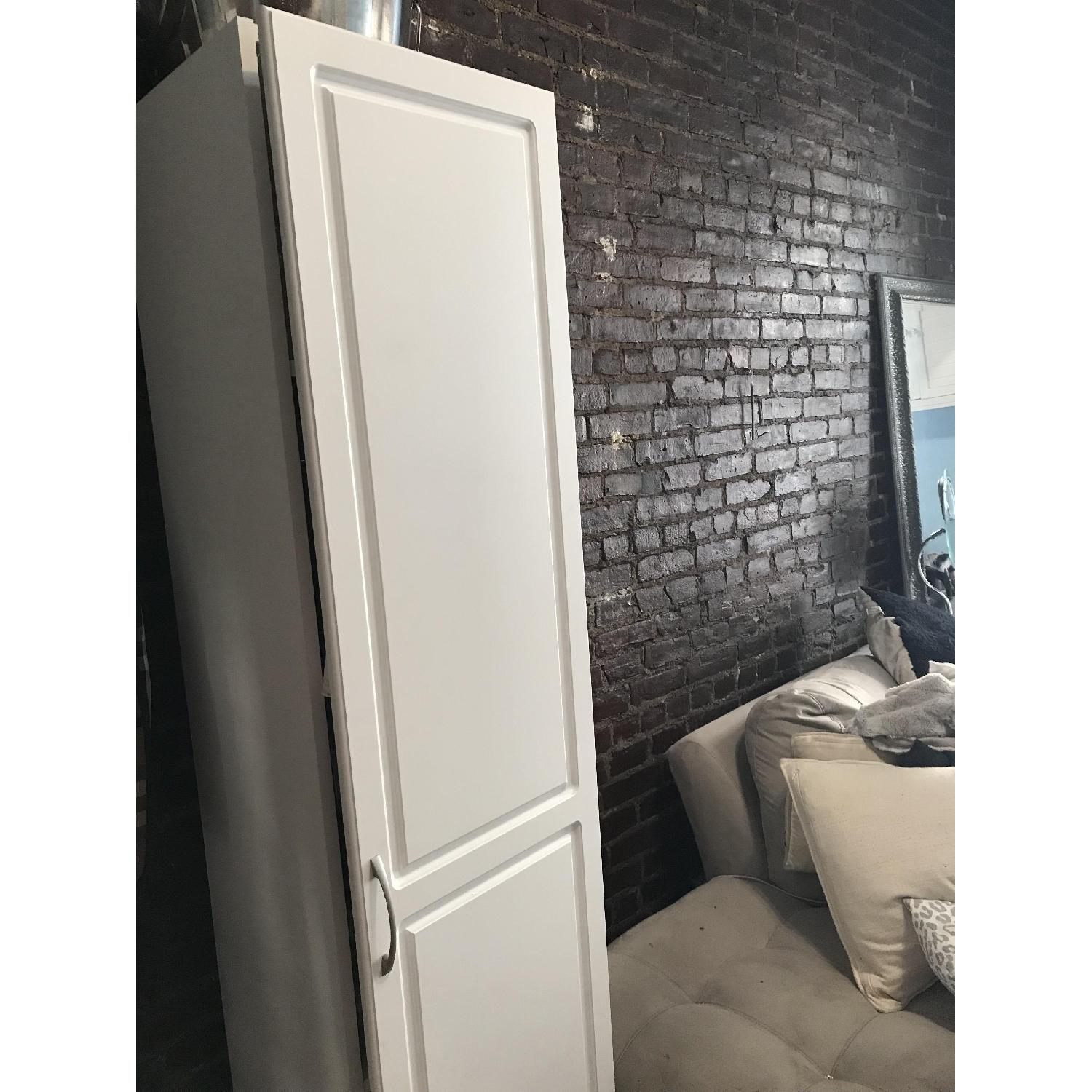 SystemBuild Kendall White Slim Pantry/Storage Cabinet - image-5