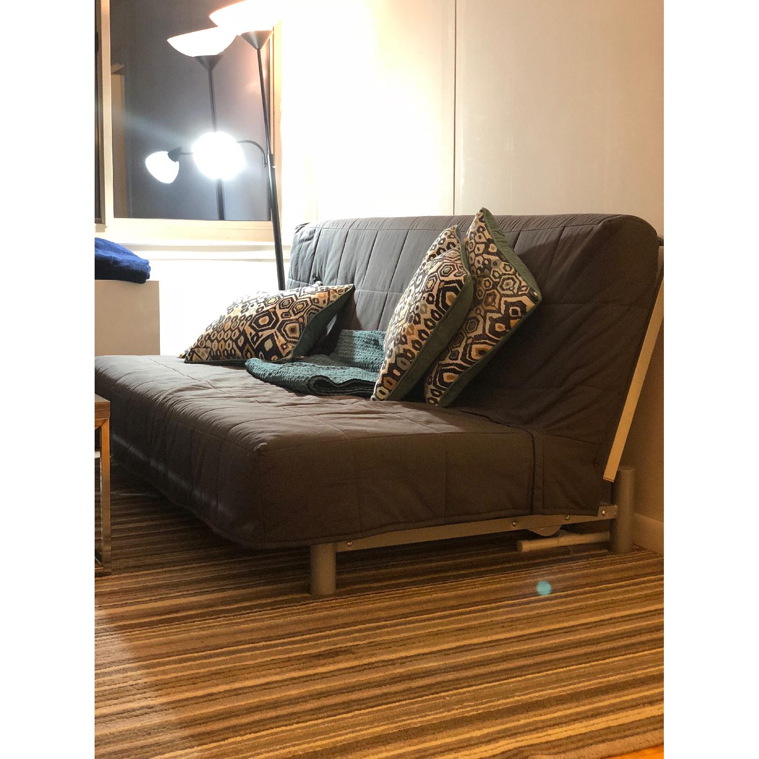 Ikea Grey Slipcover Futon - image-1