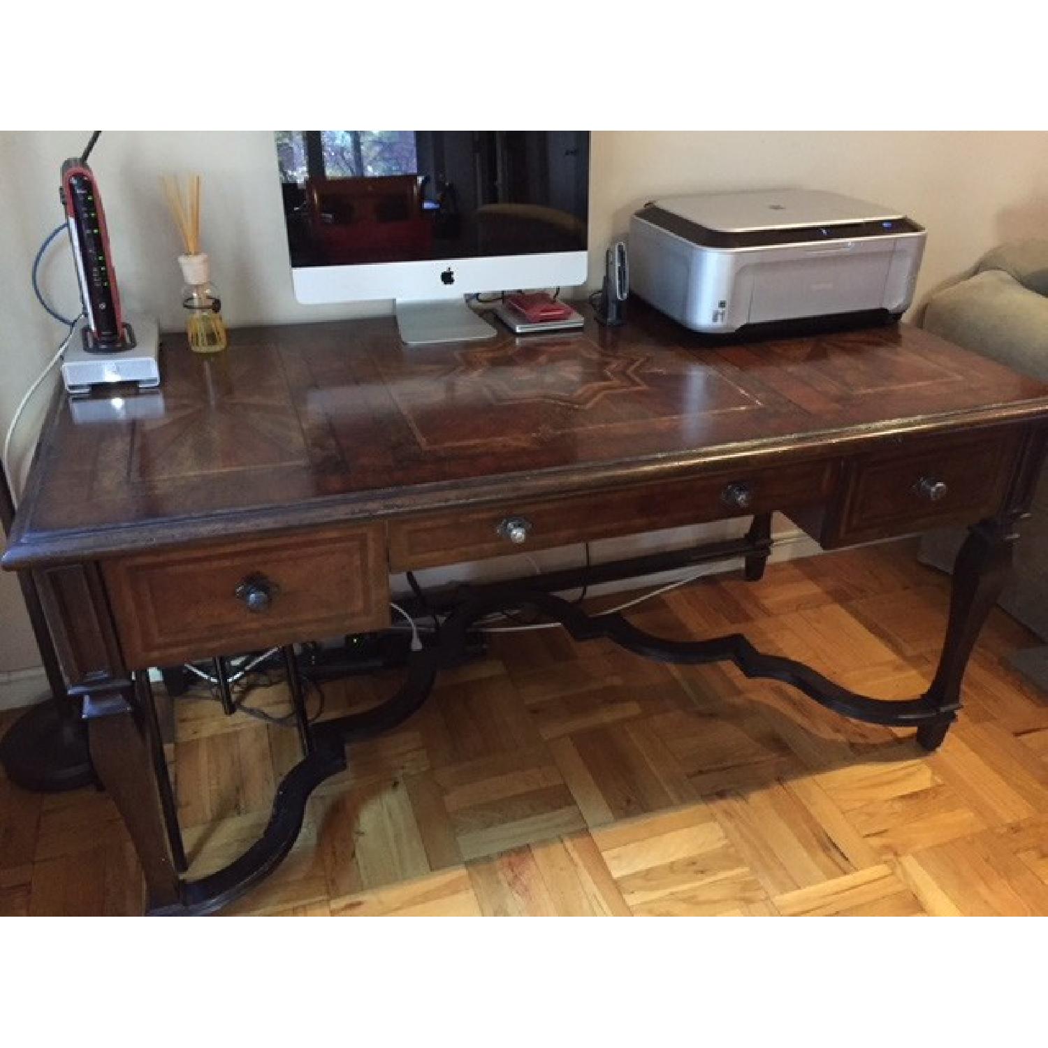 Domain Furniture Mahogany Desk - image-1