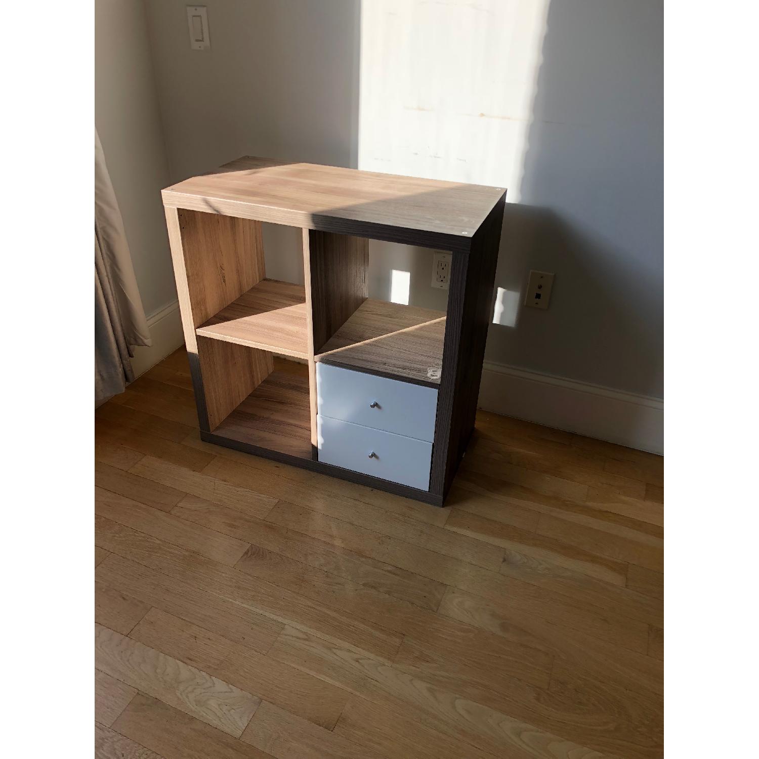 Ikea Kallax Cubes Shelving in Light Grey Walnut - image-6