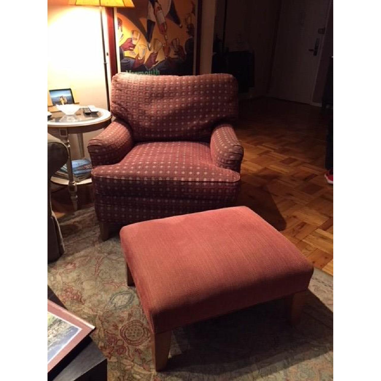 Ethan Allen Geometric Pattern Armchair - image-2