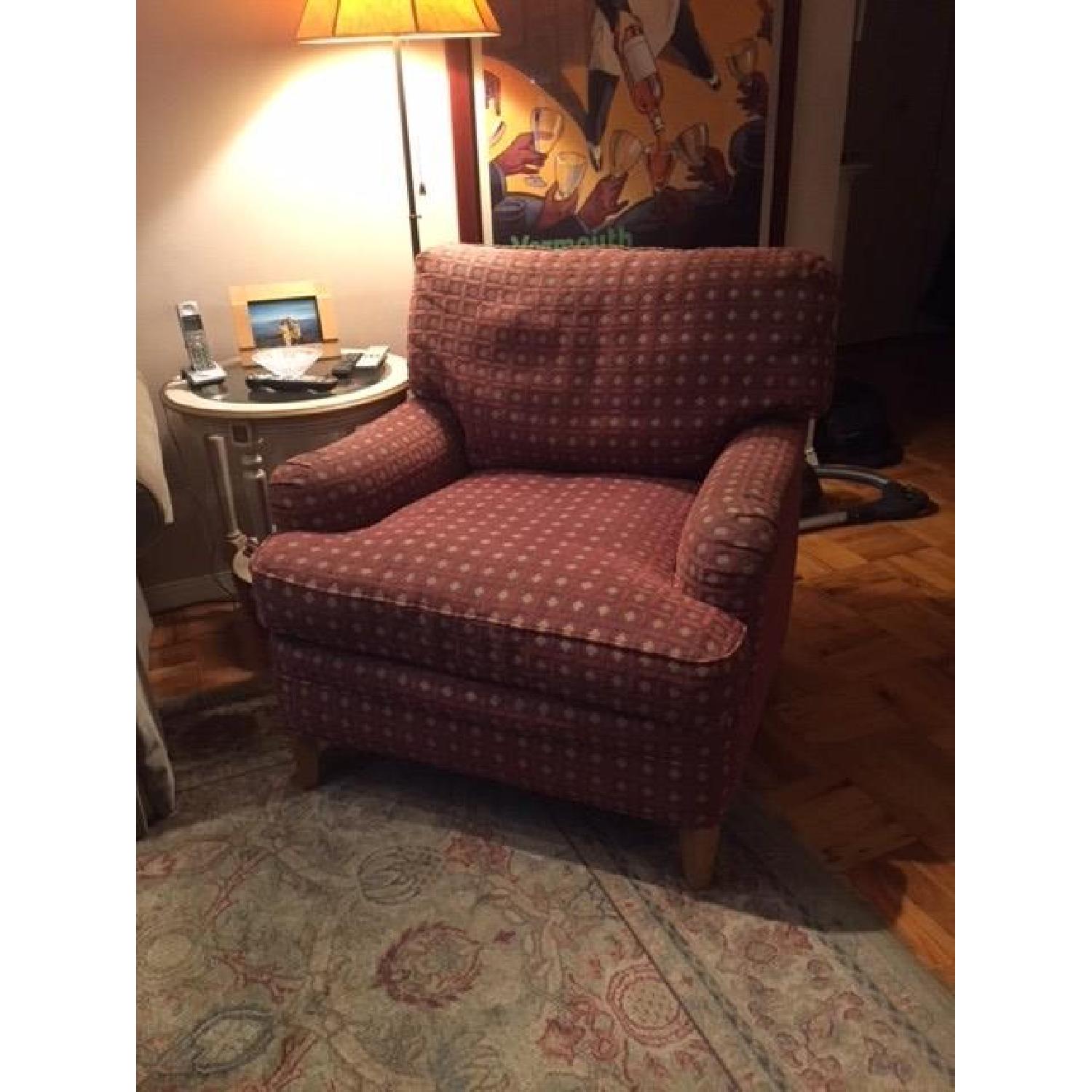 Ethan Allen Geometric Pattern Armchair - image-3