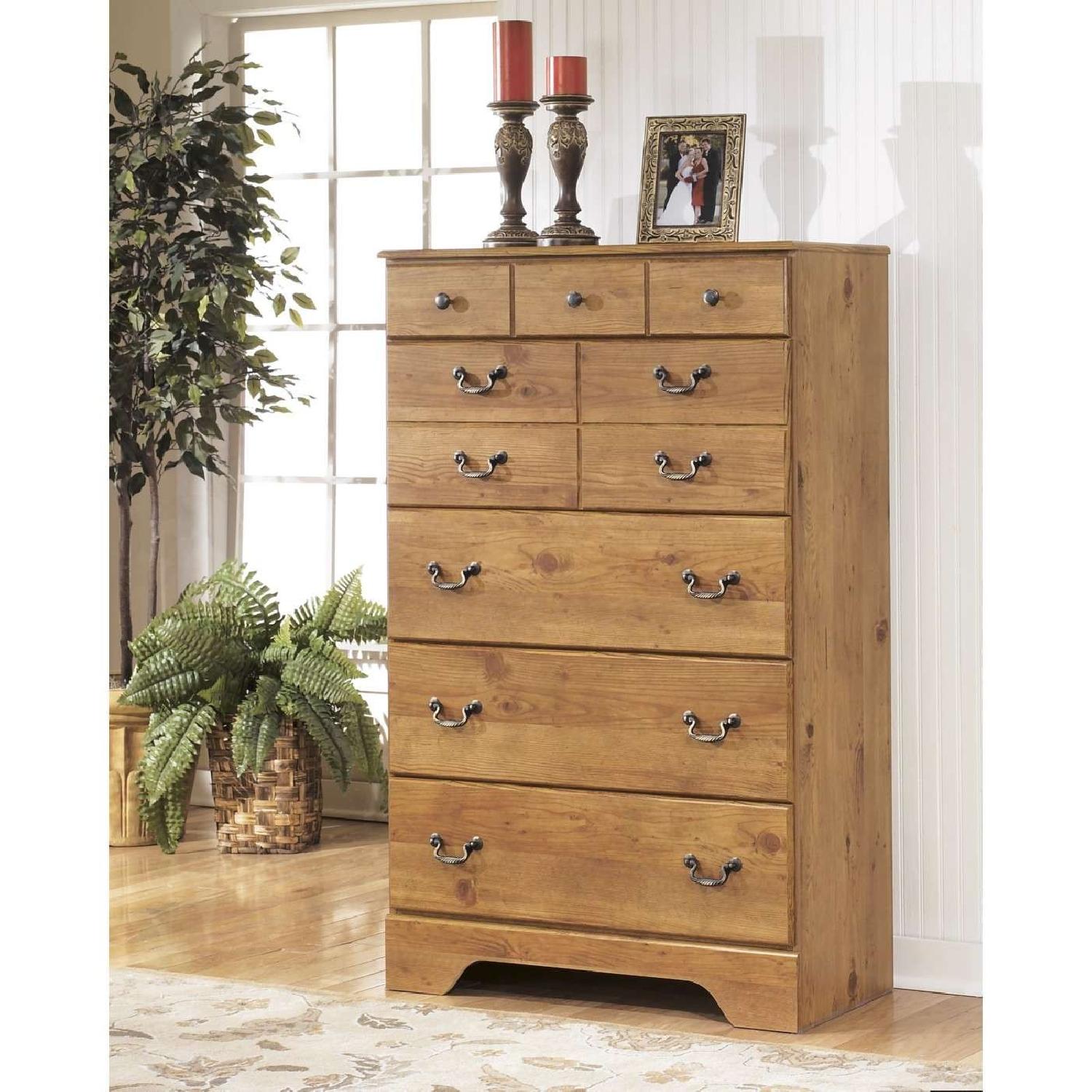 Ashley Bittersweet Light Brown Five Drawer Chest - image-1
