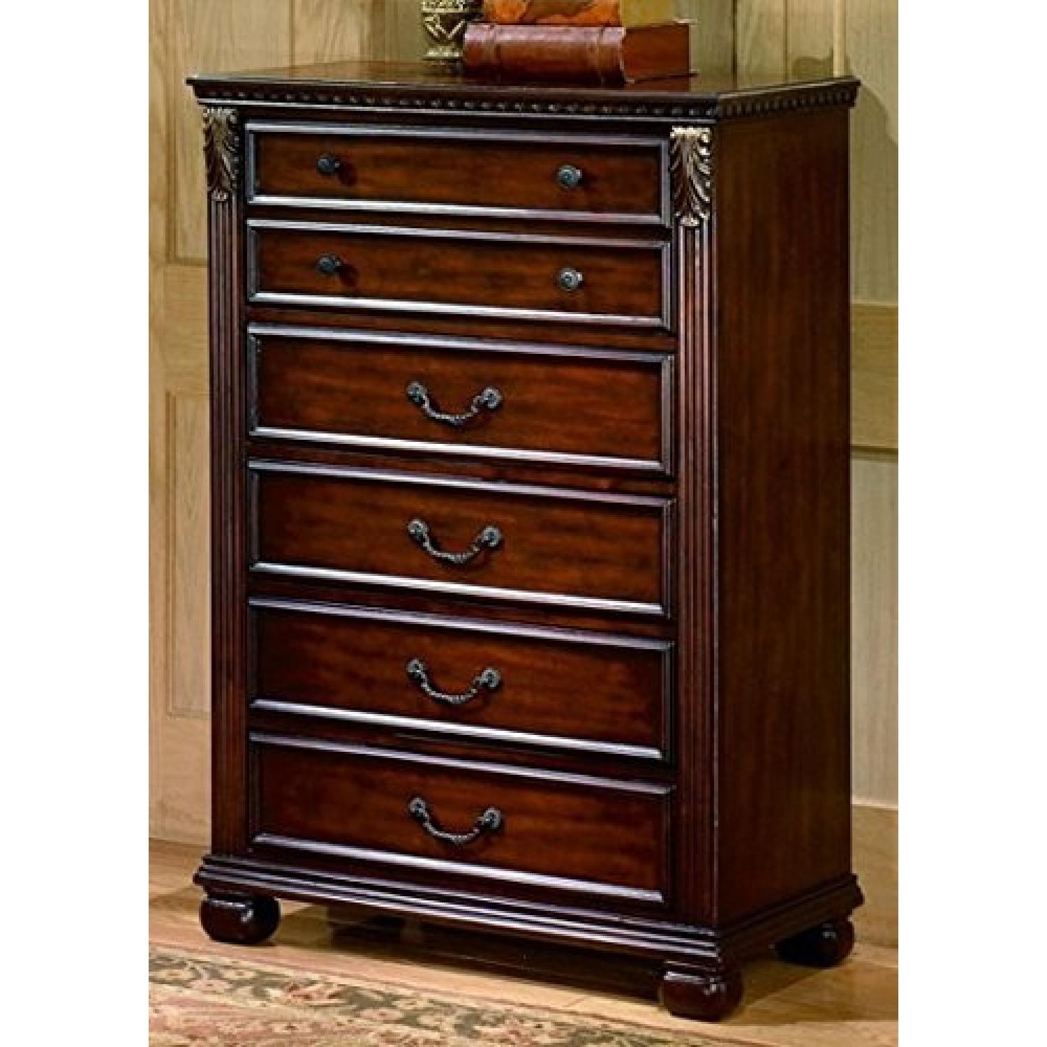 Ashley Leahlyn Warm Brown Five Drawer Chest - image-3