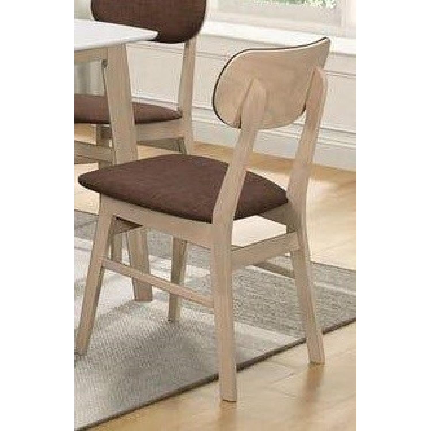 Curved Back Chair w/ Upholstered Cushion - image-2