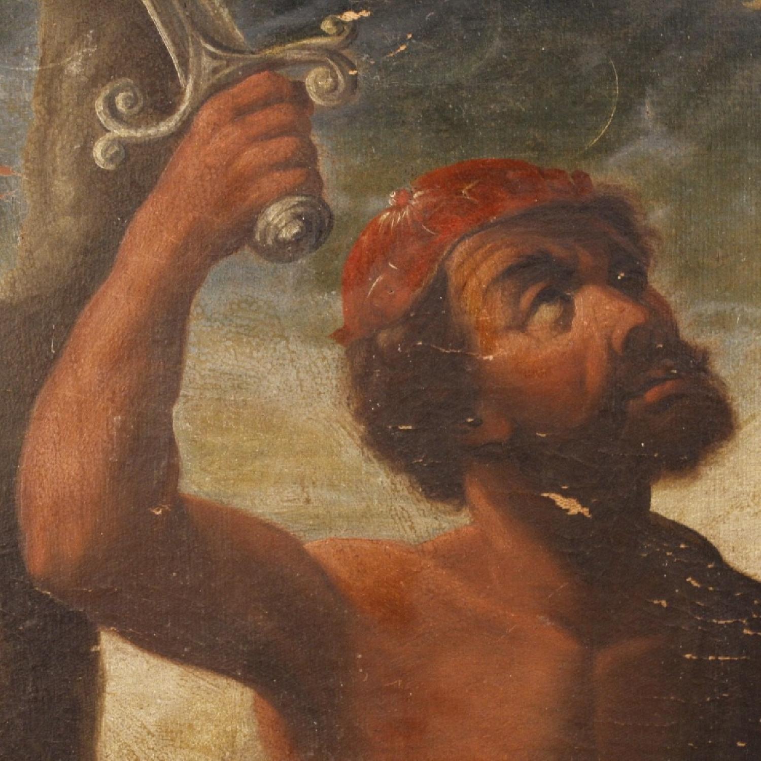 Italian Religious Oil Painting Martyrdom of Saint Alexander - image-1