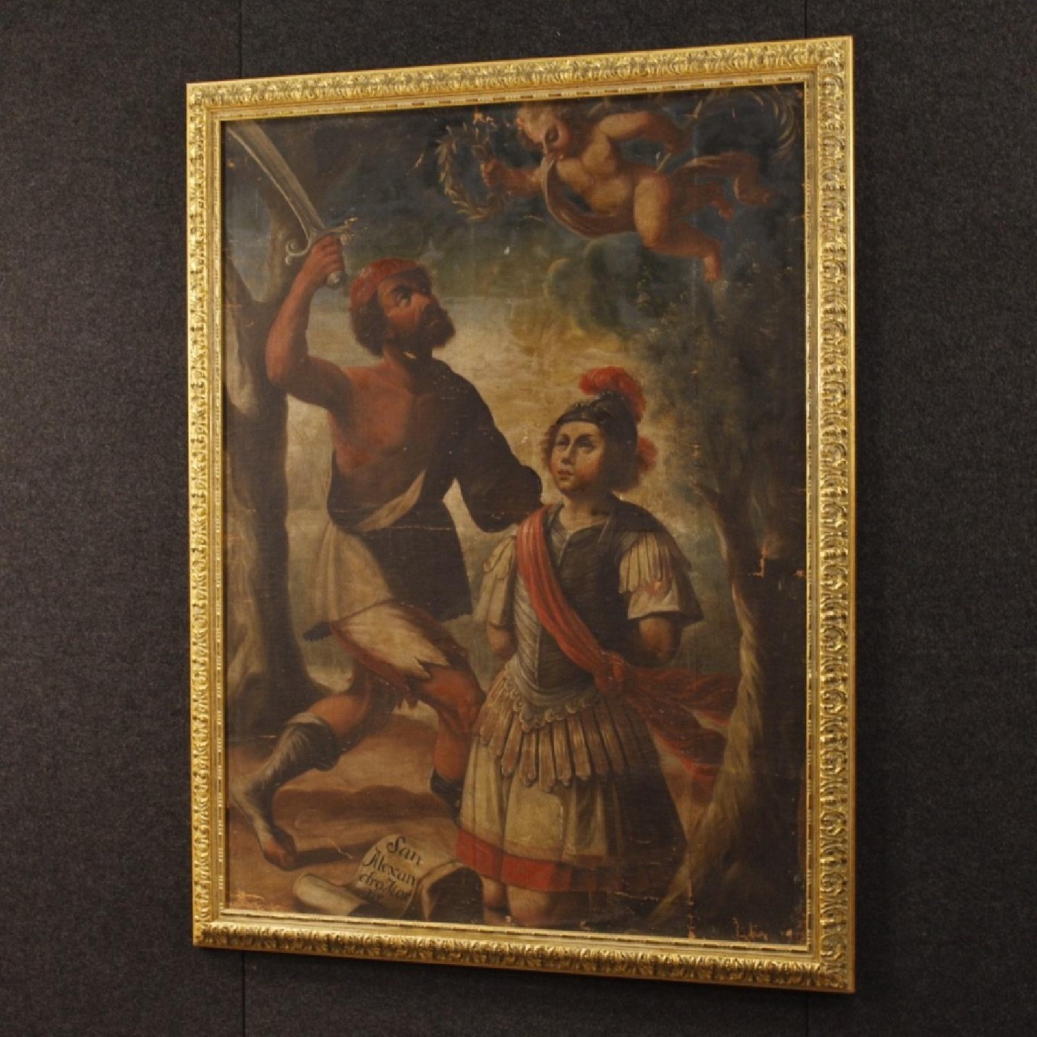Italian Religious Oil Painting Martyrdom of Saint Alexander - image-11