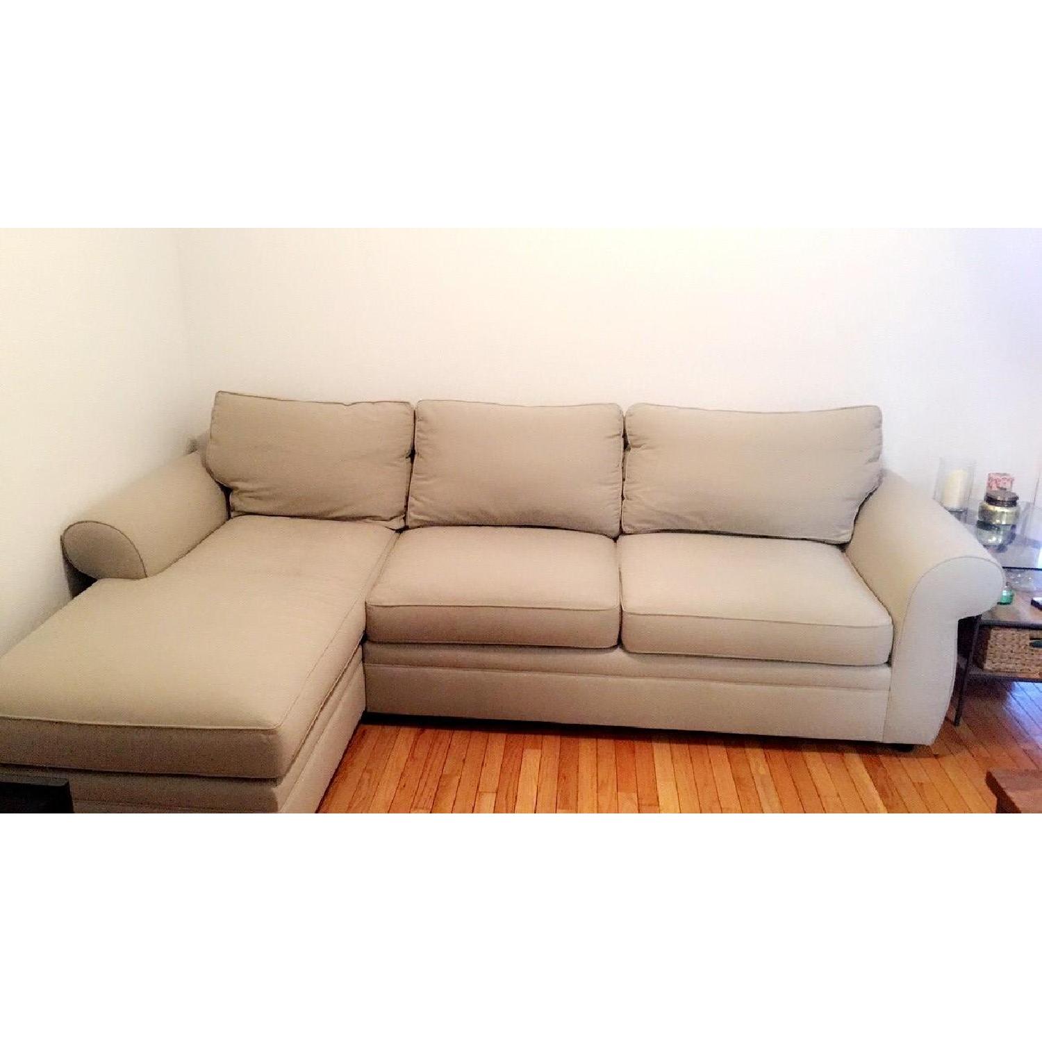 Pottery Barn Townsend 2 Piece Sectional Sofa w/ Chaise - image-1