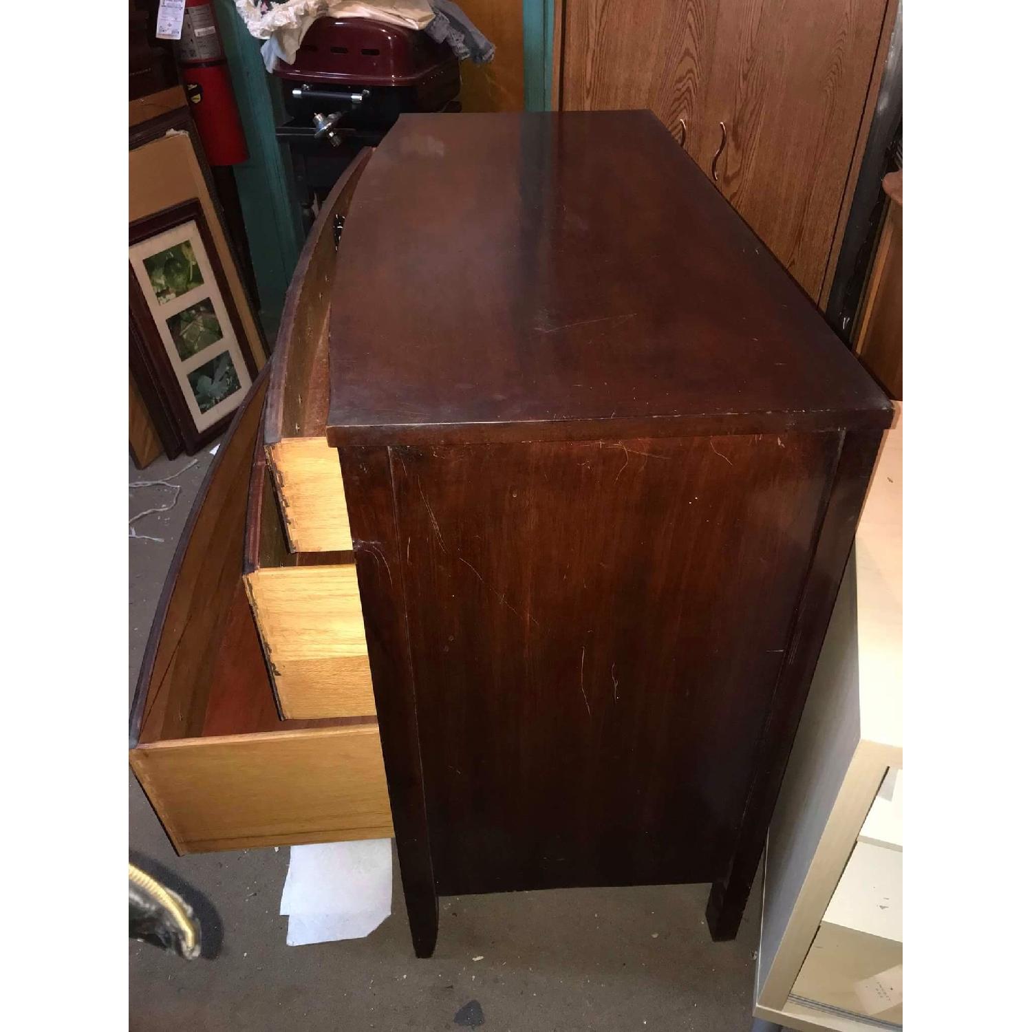 Antique 1930s 3 Drawer Mahogany Dresser - image-4