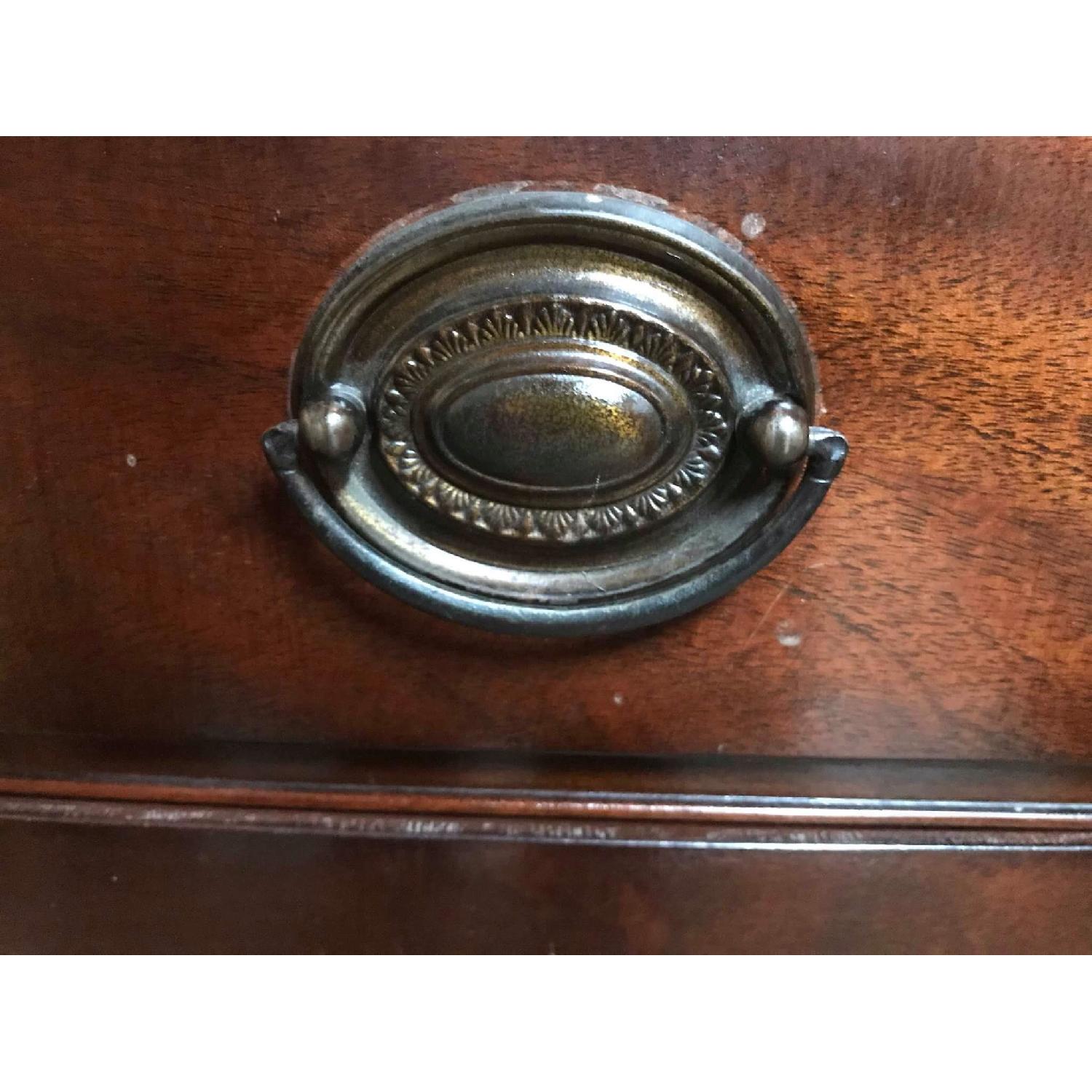 Antique 1930s 3 Drawer Mahogany Dresser - image-10