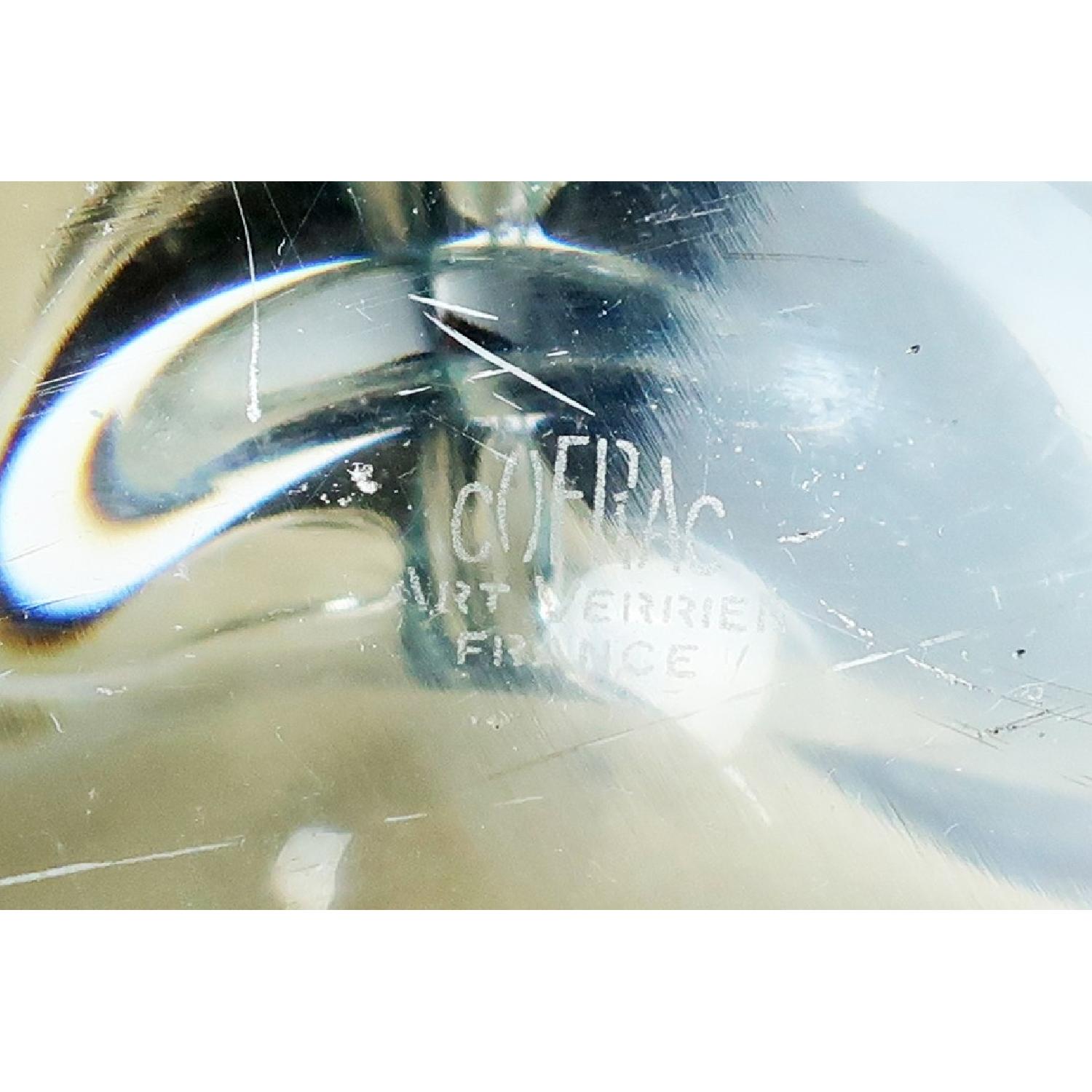 Large Corfrac Art VerrierCrystal Splash Bowl - image-1