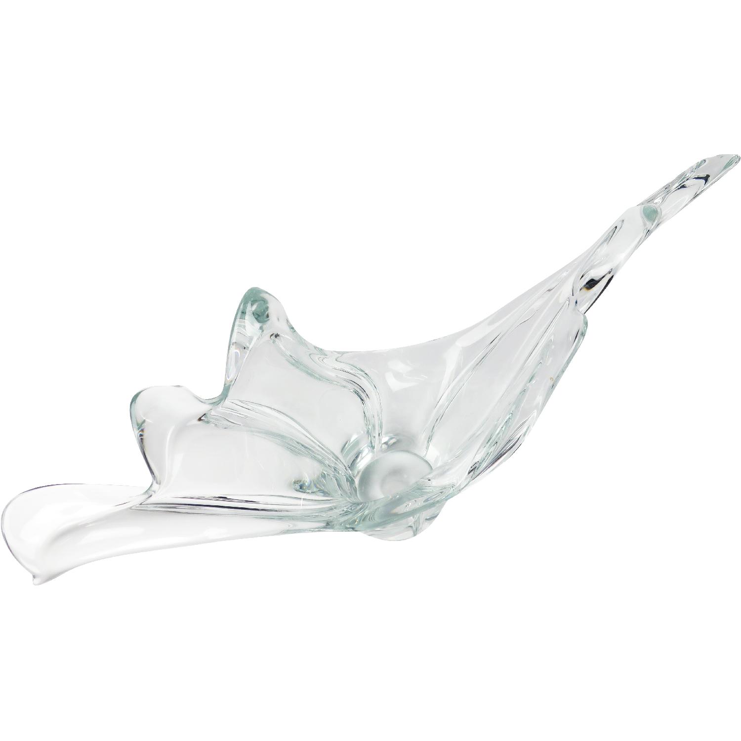 Large Corfrac Art VerrierCrystal Splash Bowl - image-5