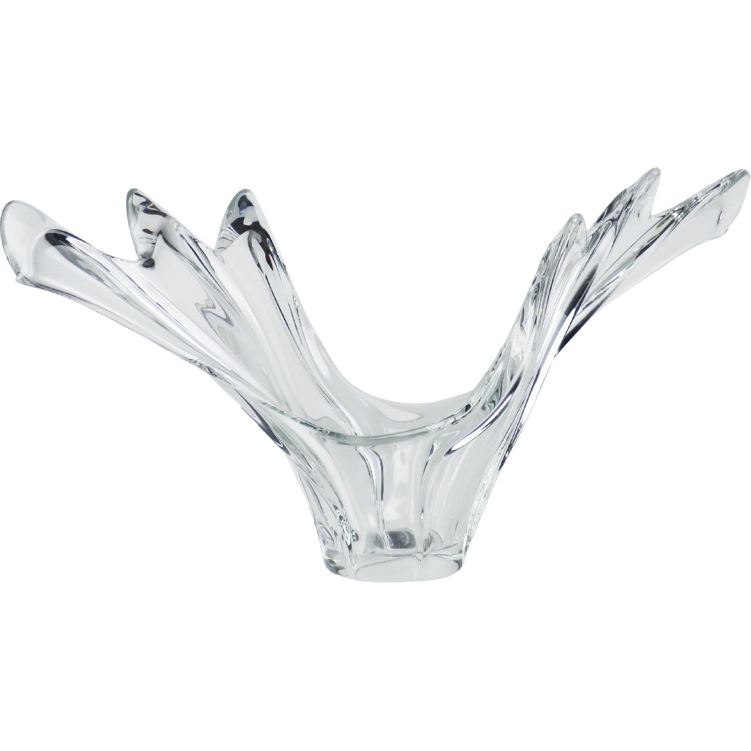Large Corfrac Art VerrierCrystal Splash Bowl - image-6