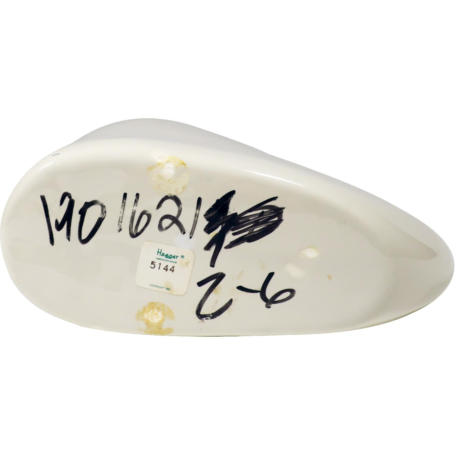 1980s Haeger White Art Deco Asymmetrical Vase - image-3