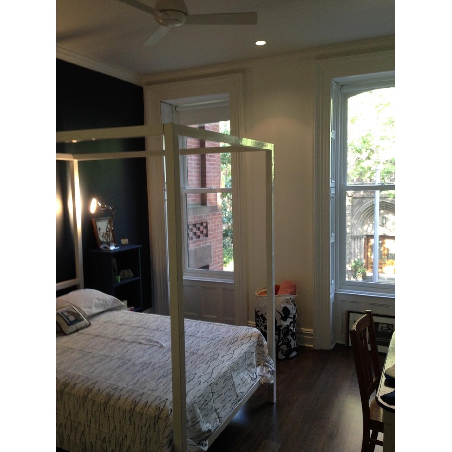 Room & Board Architecture Canopy Bed in White - image-3