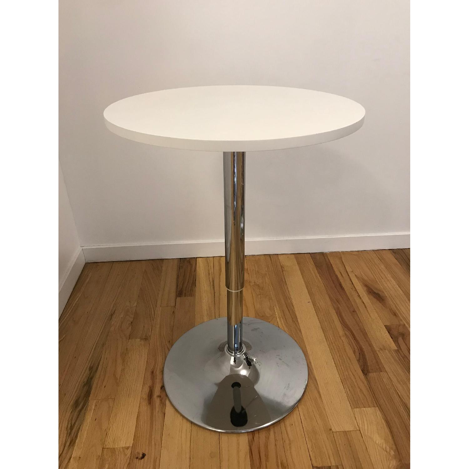 LumiSource Adjustable Bar Table in White - image-3
