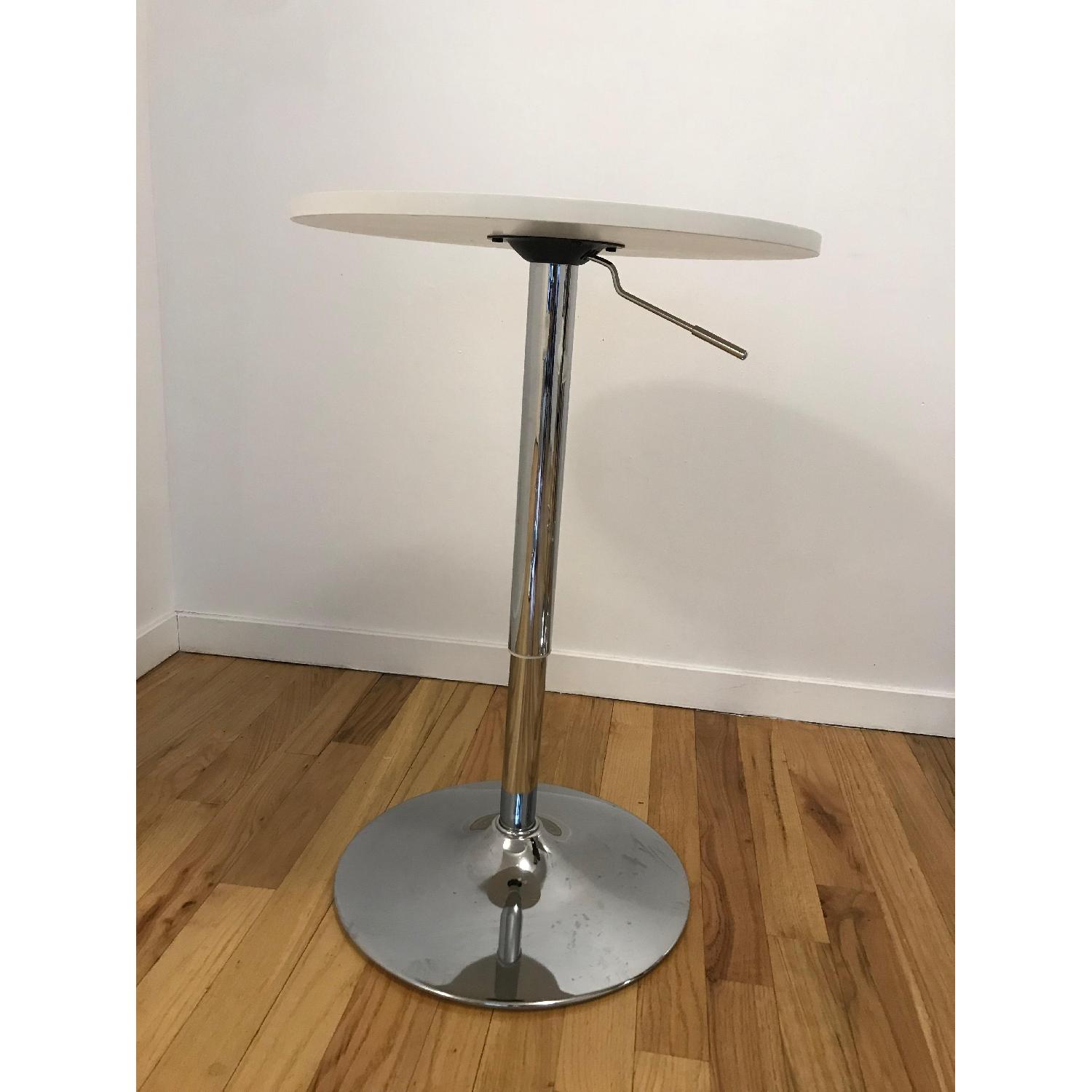 LumiSource Adjustable Bar Table in White - image-4