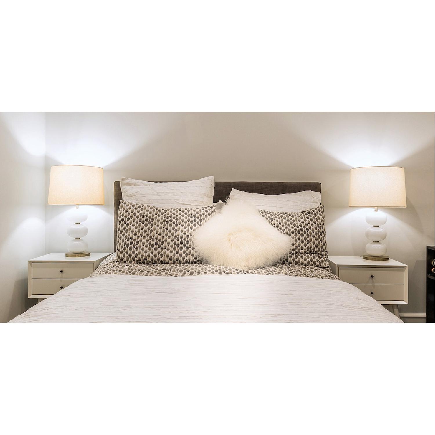 West Elm Mid-Century Nightstand in White Lacquer - image-1