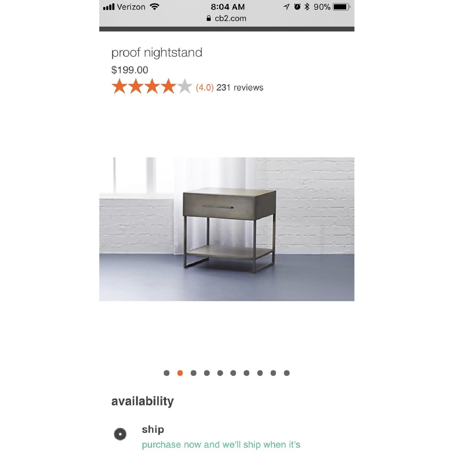 CB2 Proof Nightstand AptDeco