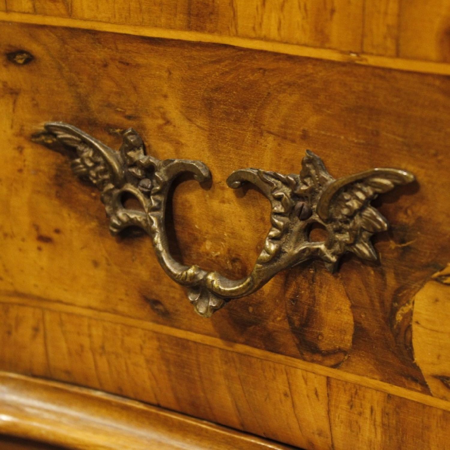 Venetian 5 Drawer Dresser In Walnut & Burl Wood - image-7