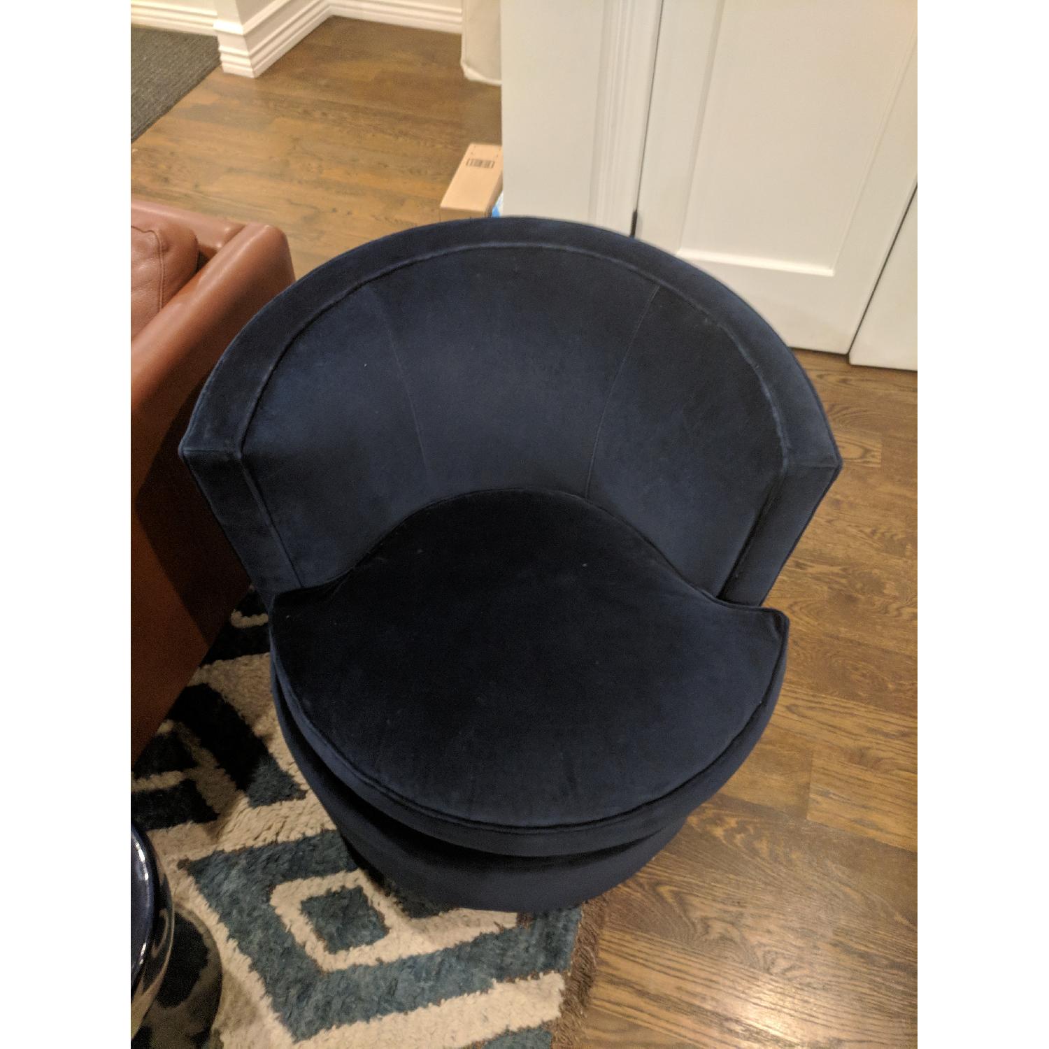 Room & Board Otis Swivel Chair in Indigo - image-2