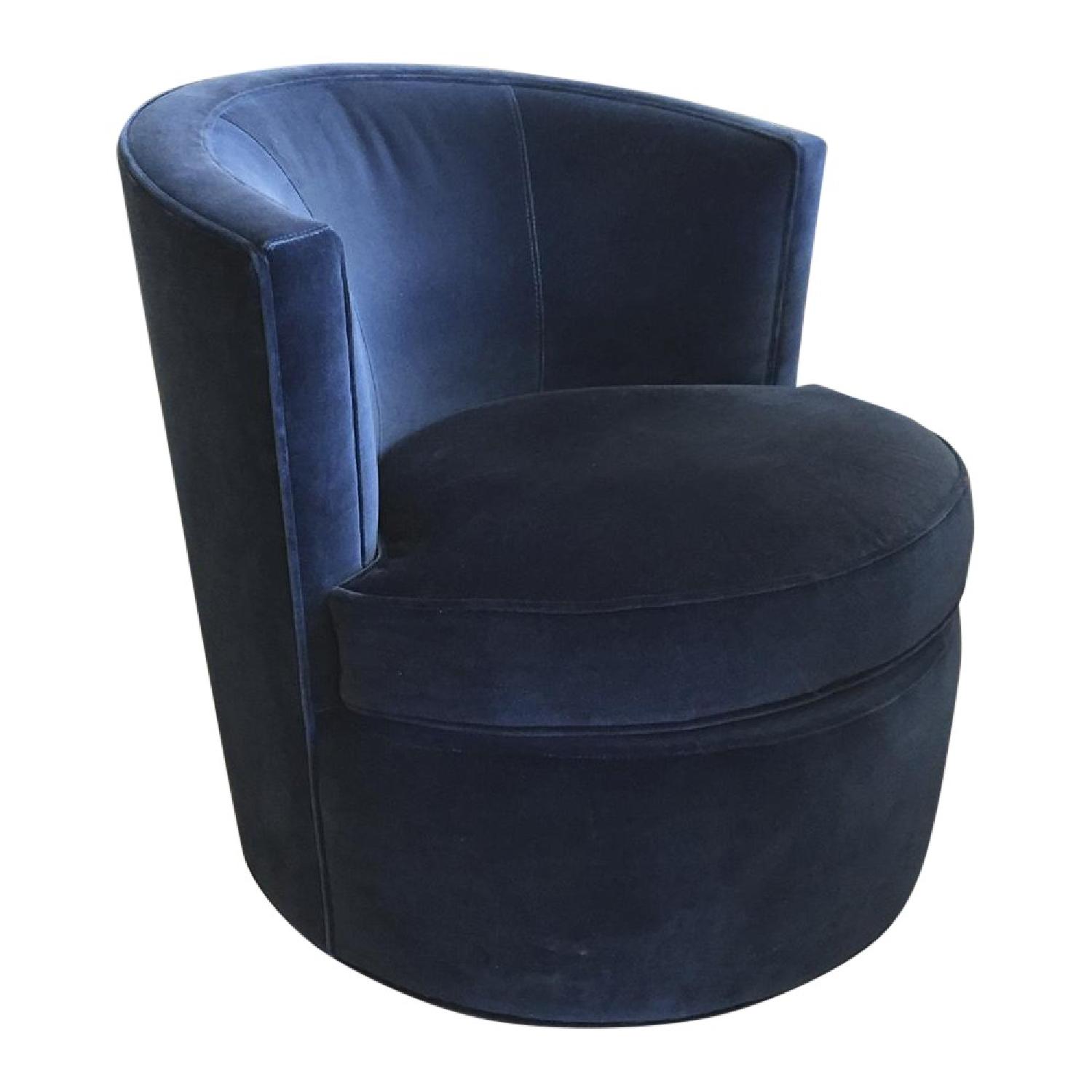 Room & Board Otis Swivel Chair in Indigo - image-0
