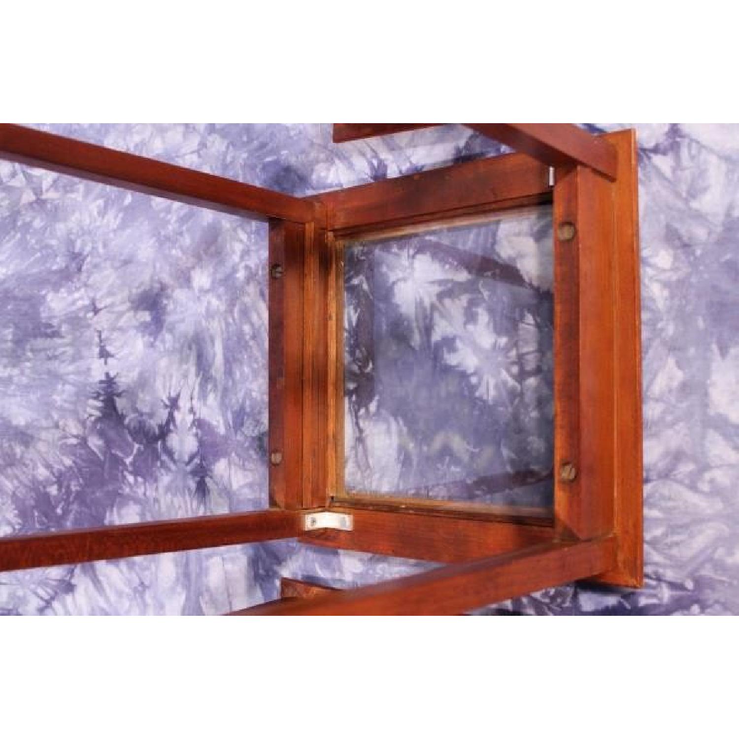 Mid Century Modern Glass Top Nesting Tables - image-2