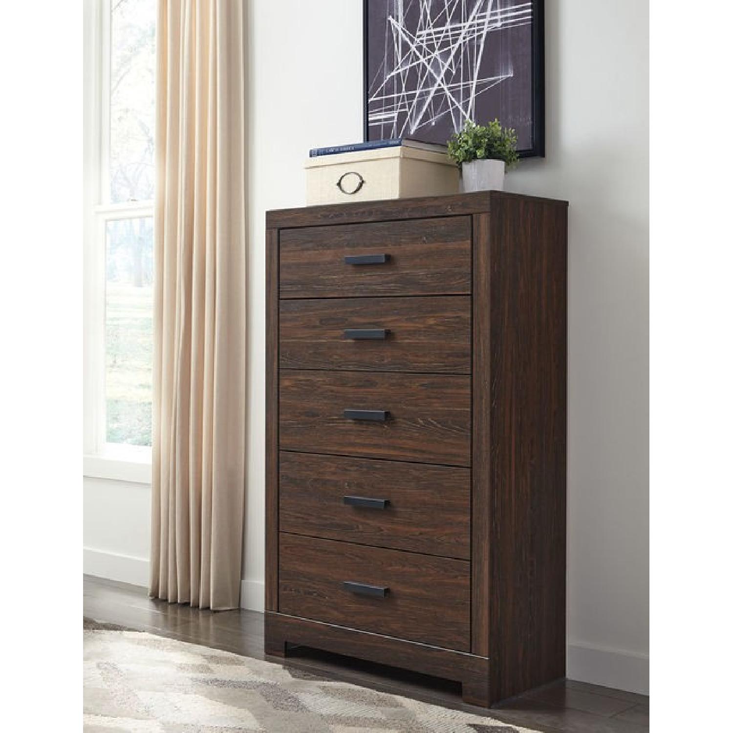 Ashley Arkaline Brown Five Drawer Chest - image-1