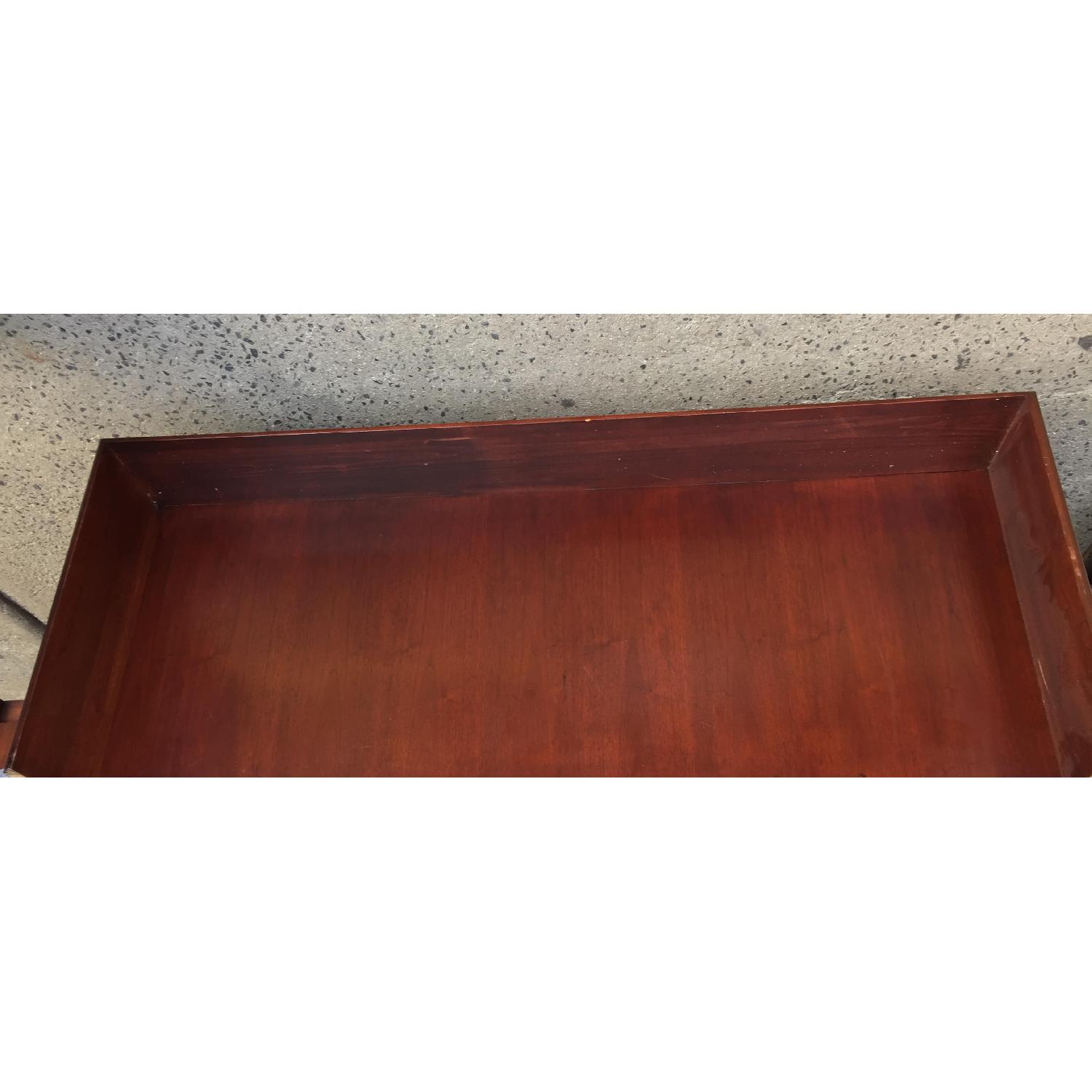 Contemporary Dark Cherry Finish Desk - image-5