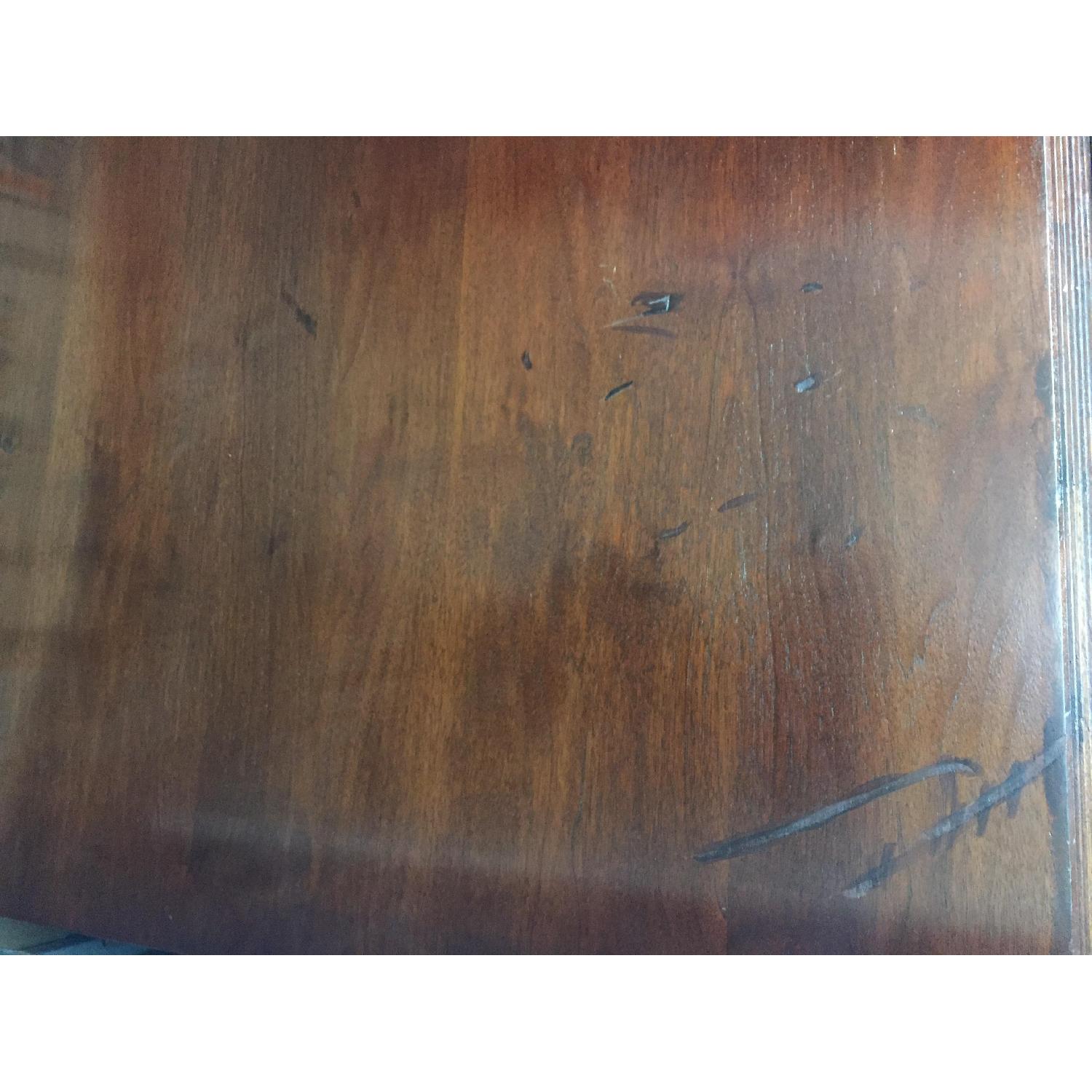 Contemporary Dark Cherry Finish Desk - image-6