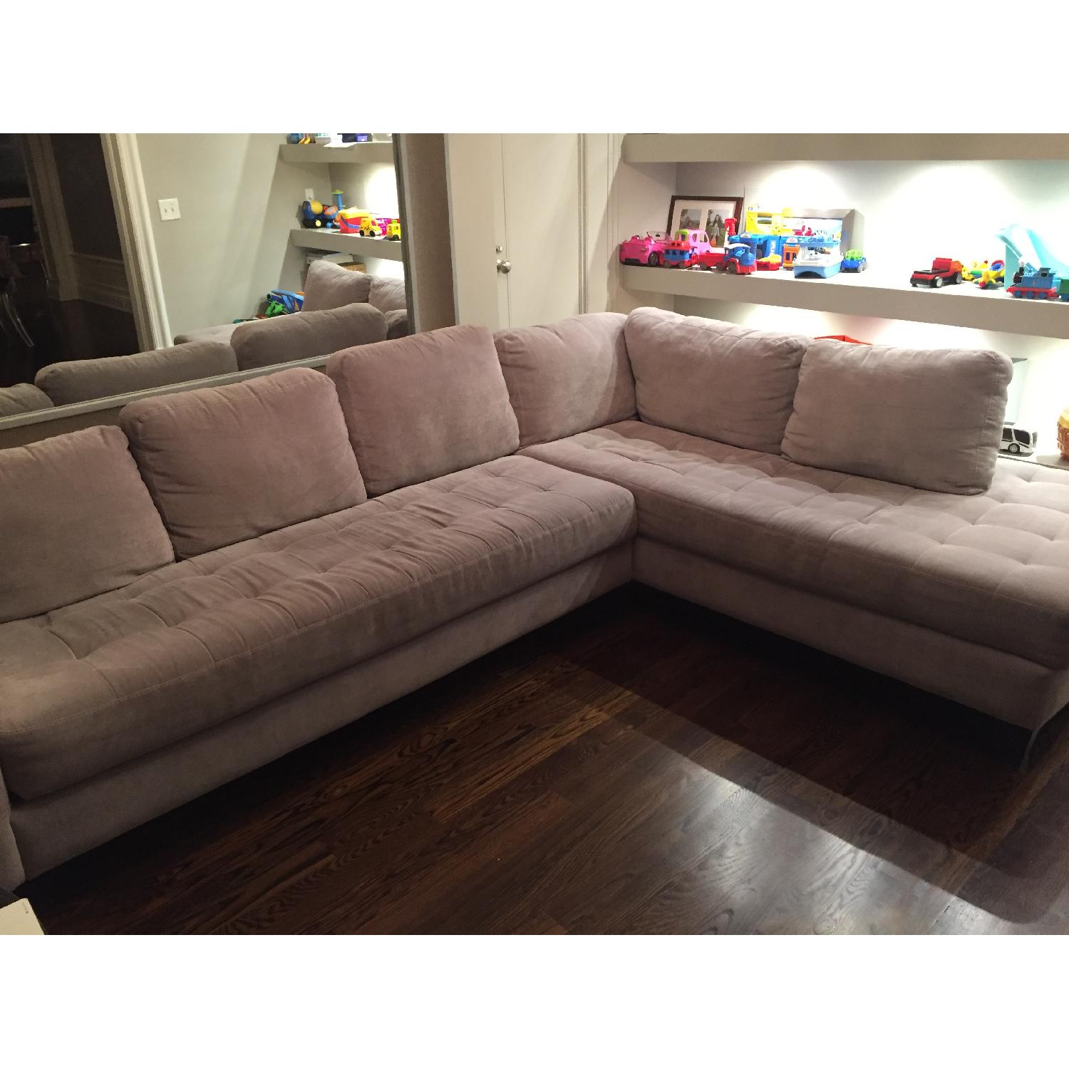 Macy's Microfiber 2-Piece Sectional Sofa - image-2