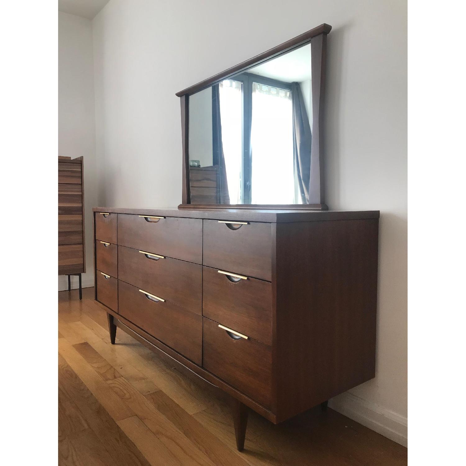 Kent Coffey Tableau Mid Century Dresser w/ Mirror - image-1