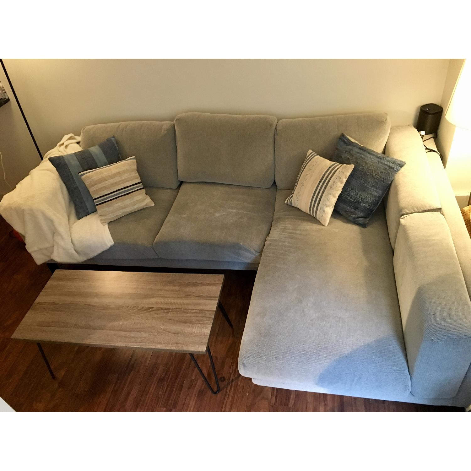 Ikea Nockeby 2Piece Sectional Sofa AptDeco